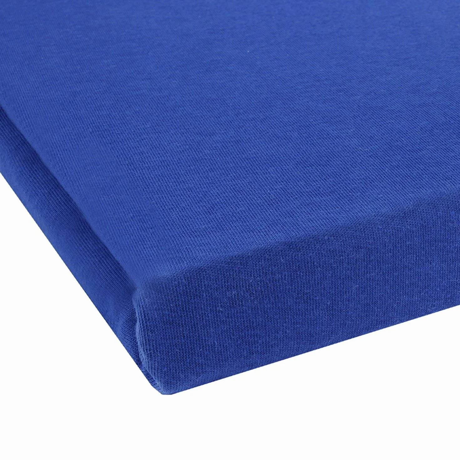 Ekonomiczny zestaw 2 arkuszy z dżerseju, 100% bawełna, na łóżko dziecięce, testowane öko Tex, różne kolory, tkanina, Royalblau/Königsblau, 70 x 140 cm