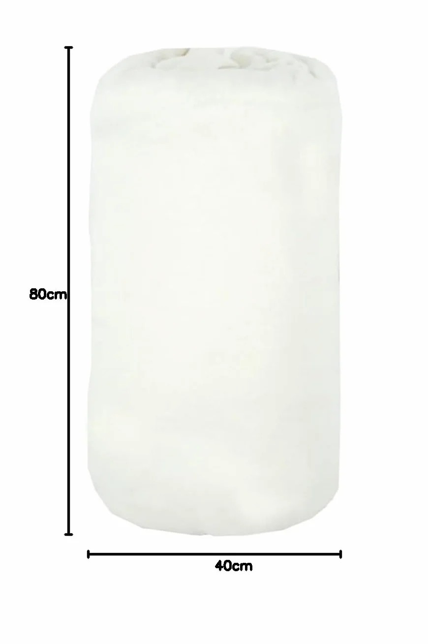babyCalin Prześcieradło z gumką, 100% bawełna, 40 x 80 cm, białe