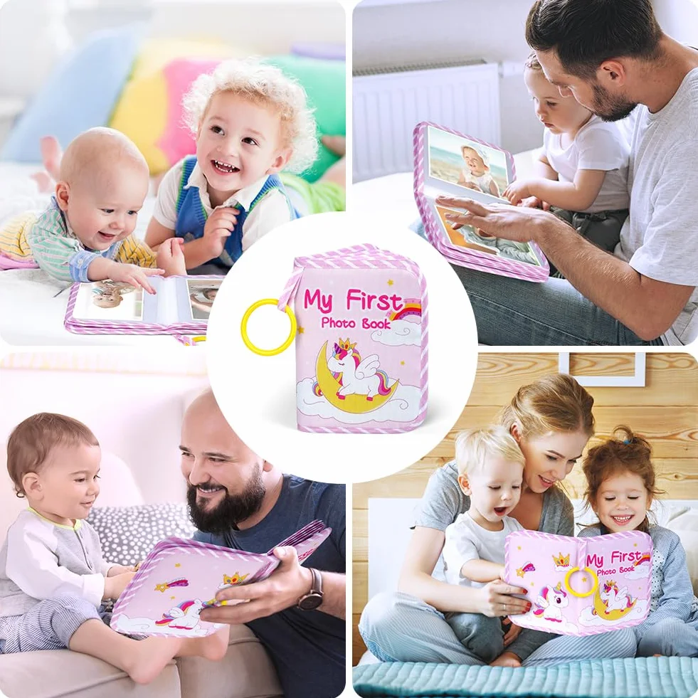 Aolso Album fotograficzny dla niemowląt, fotoksiążka pamiątkowa dla noworodków i dzieci