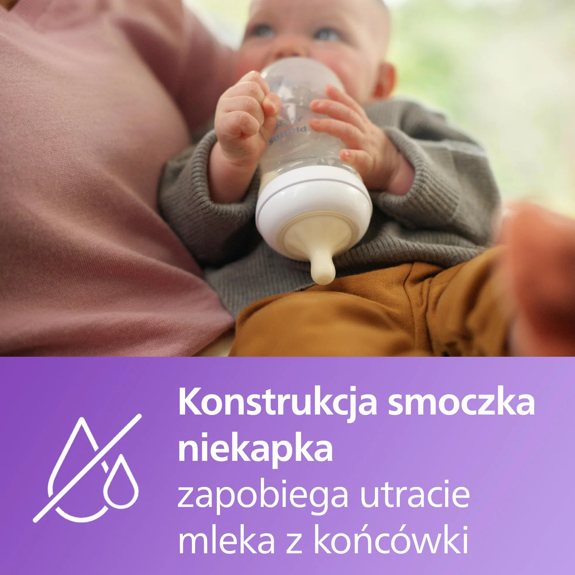 Philips Avent, butelka dla niemowląt Natural Response 330 ml ze smoczkiem w wersji Flow 4 (smoczek dla niemowląt od 3. miesiąca życia), SCY906/11
