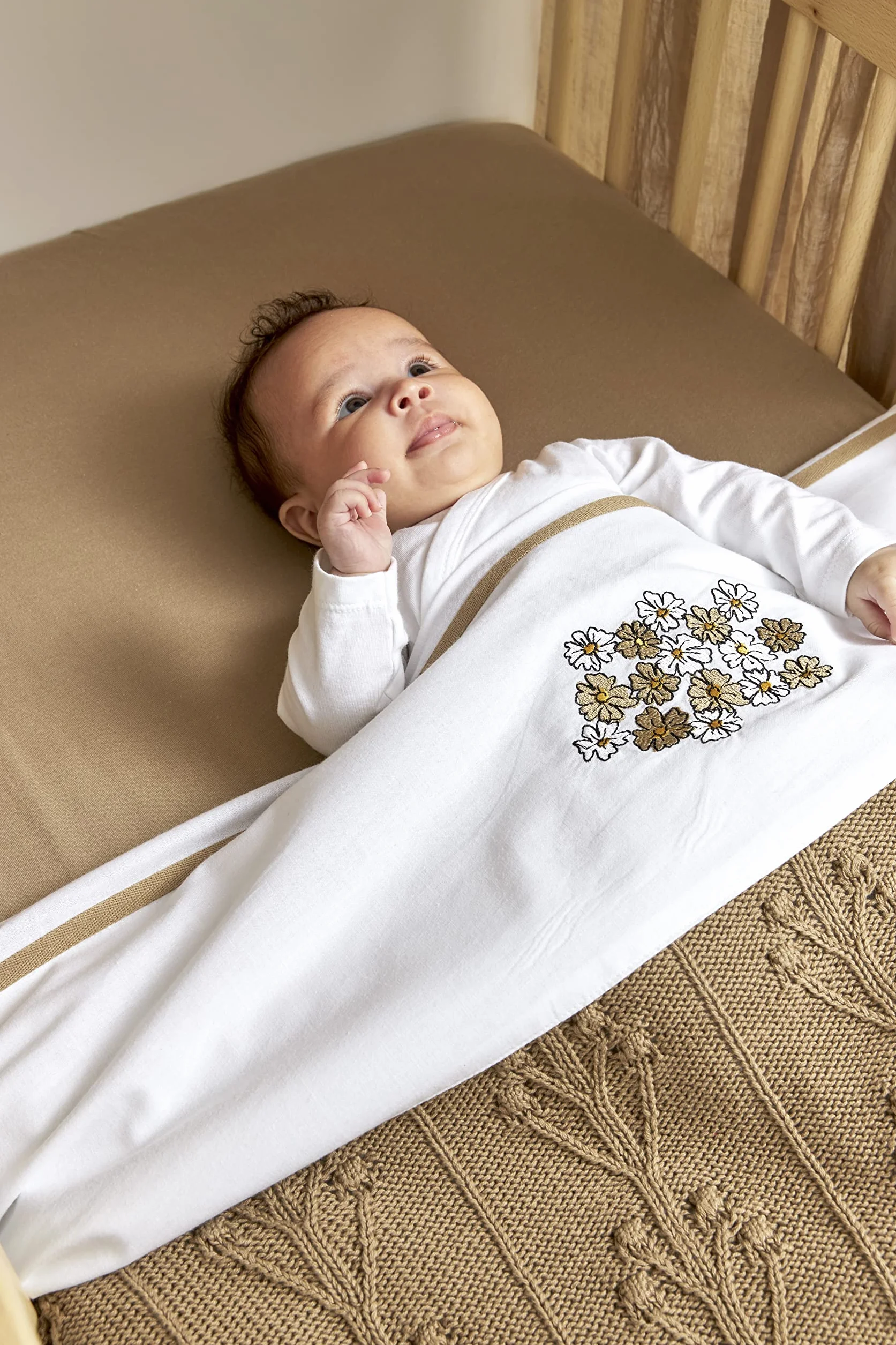 Meyco Baby Prześcieradło do Łóżeczka 50x90 cm Bawełna Jersey Taupe