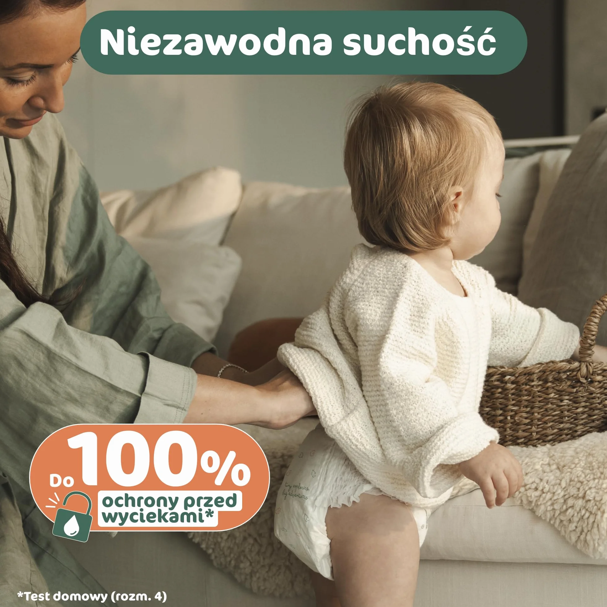 Naty FreeMovers Pieluchomajtki | Dla Wrażliwej Skóry | Miękkie, Bezzapachowe, do Nocnikowania | Chłonne i Przeciekoodporne | Niemowlęta i Dzieci | Rozmiar 4 (8–15 kg), 108 szt.