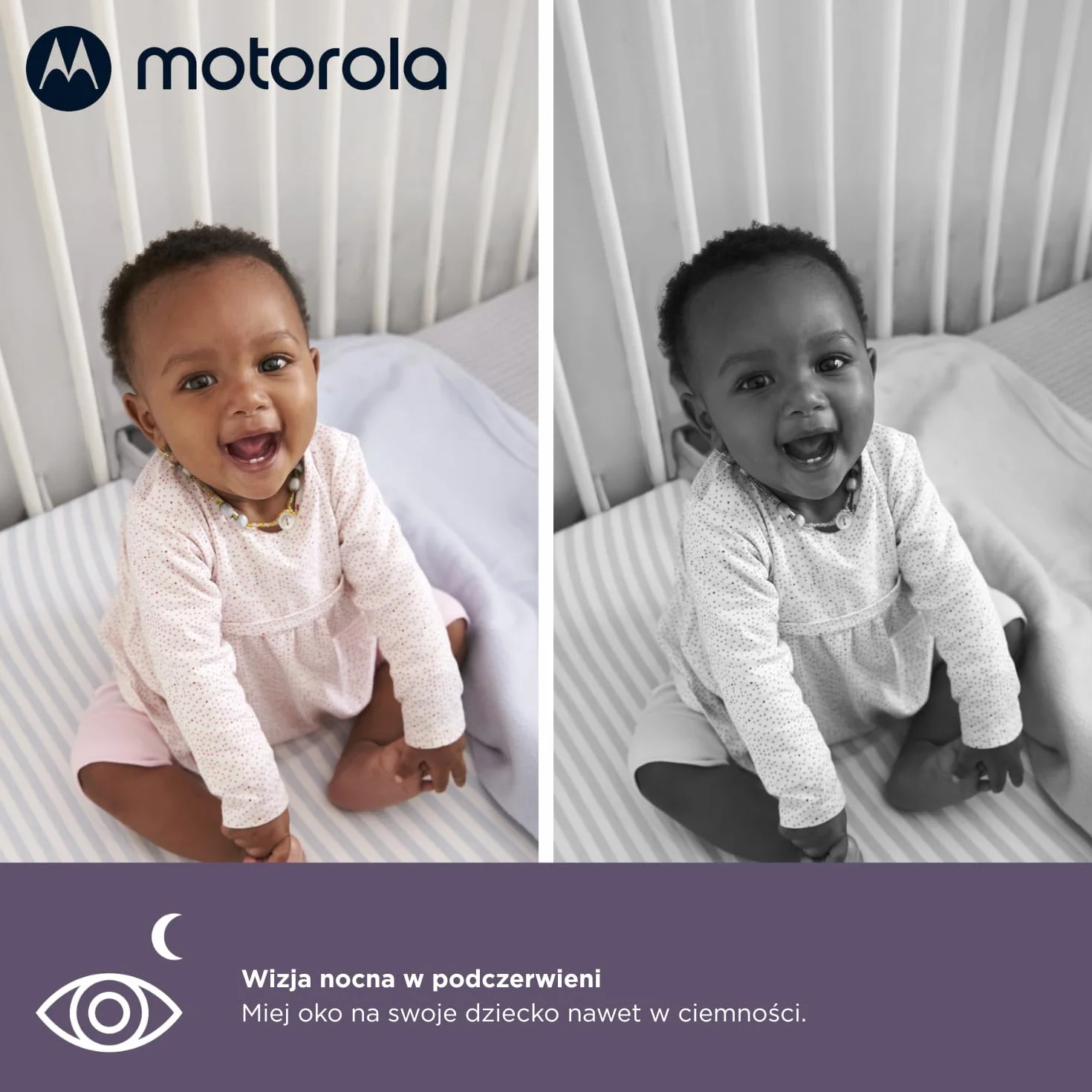 Motorola Nursery VM85 Connect Baby Monitor z kamerą – WiFi i aplikacja mobilna, wyświetlacz 5”, widzenie nocne, obrót/pochylenie, dwukierunkowa rozmowa, kołysanki