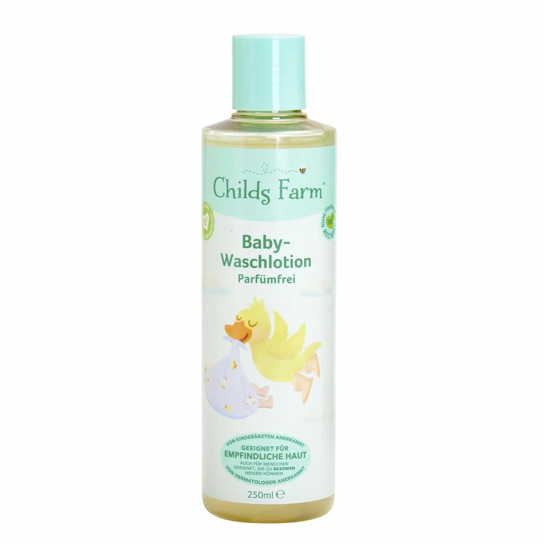 Childs Farm Balsam do mycia niemowląt 250 ml, bez perfum, delikatnie czyści | Odpowiedni dla noworodków z suchą, wrażliwą skórą również ze skłonnością do atopowego zapalenia skóry