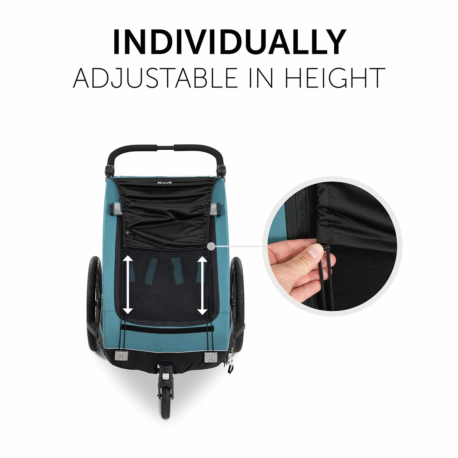 Hauck Bike Trailer Sunshade Black