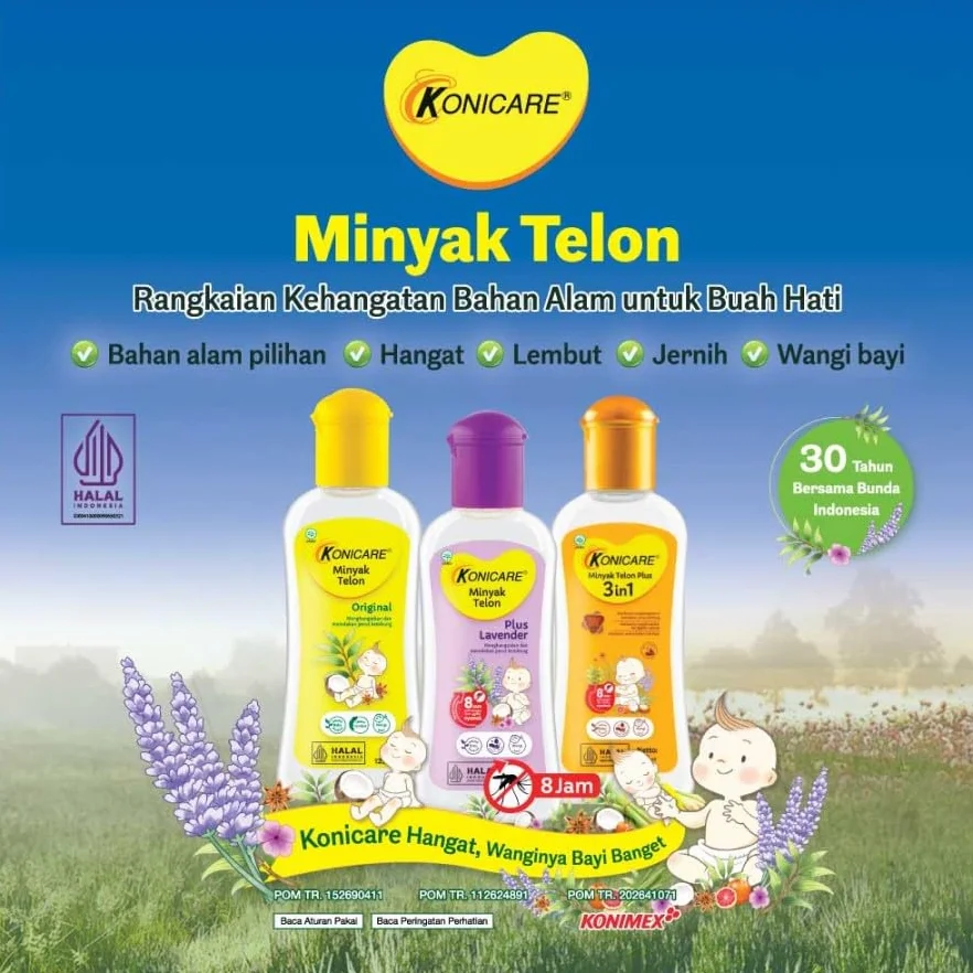 Konicare, Minyak Telon, 60 ml (1 opakowanie)