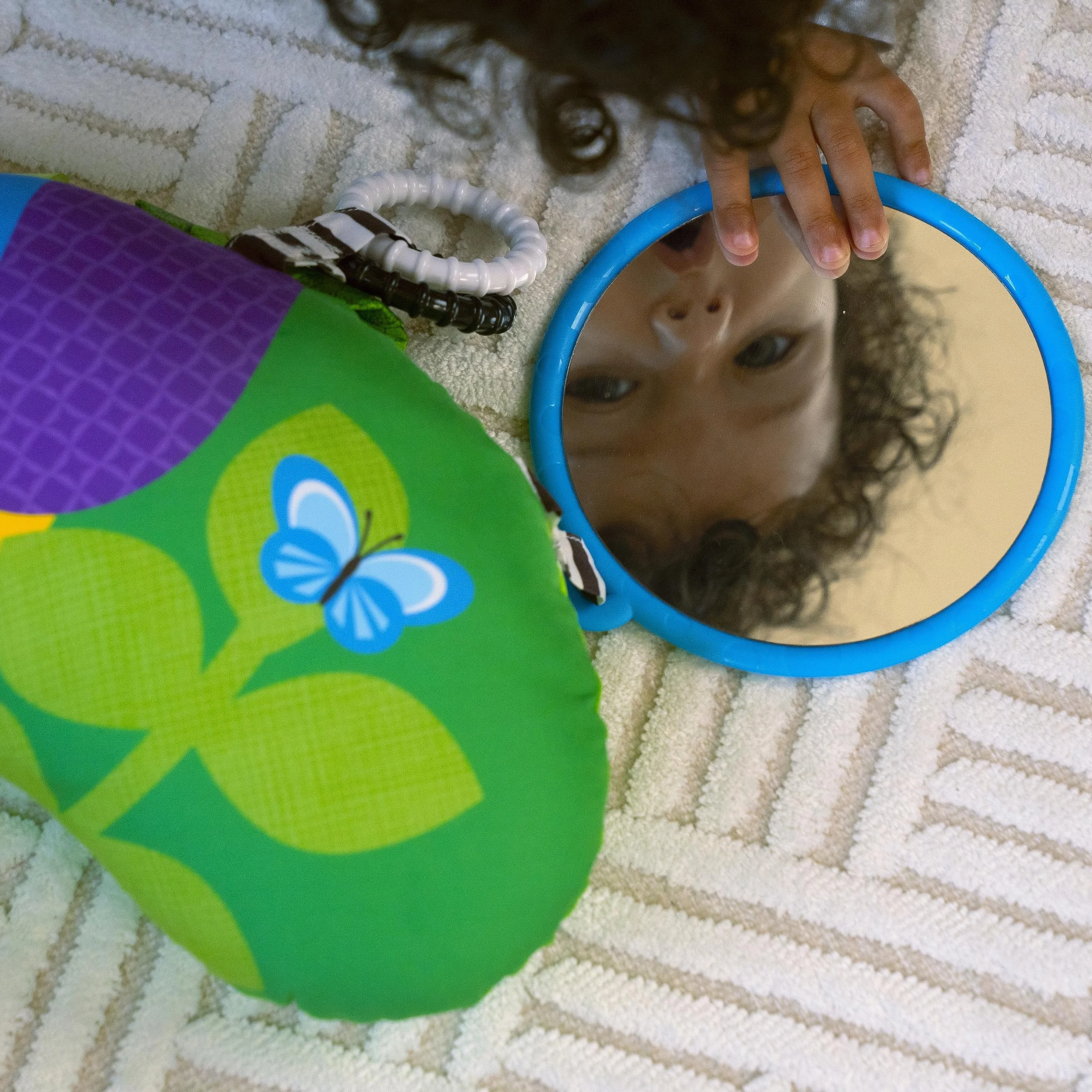 Baby Einstein, Cal-a-Pillow poduszka do aktywności na brzuchu, multisensoryczna, od 0+ miesięcy