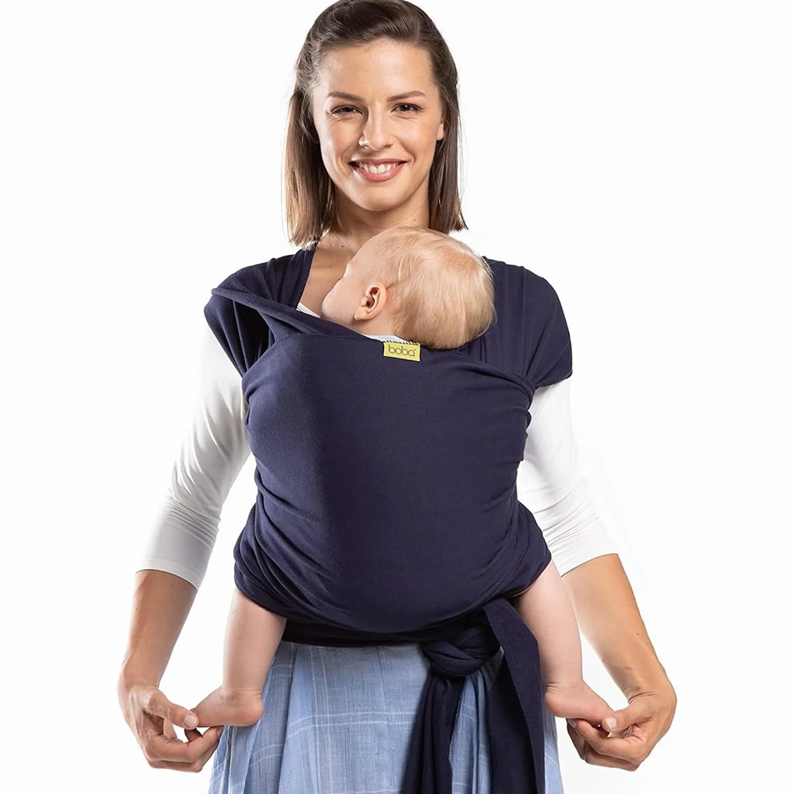 Boba Wrap Ergonomiczne elastyczne nosidełko dla niemowląt (granatowy)