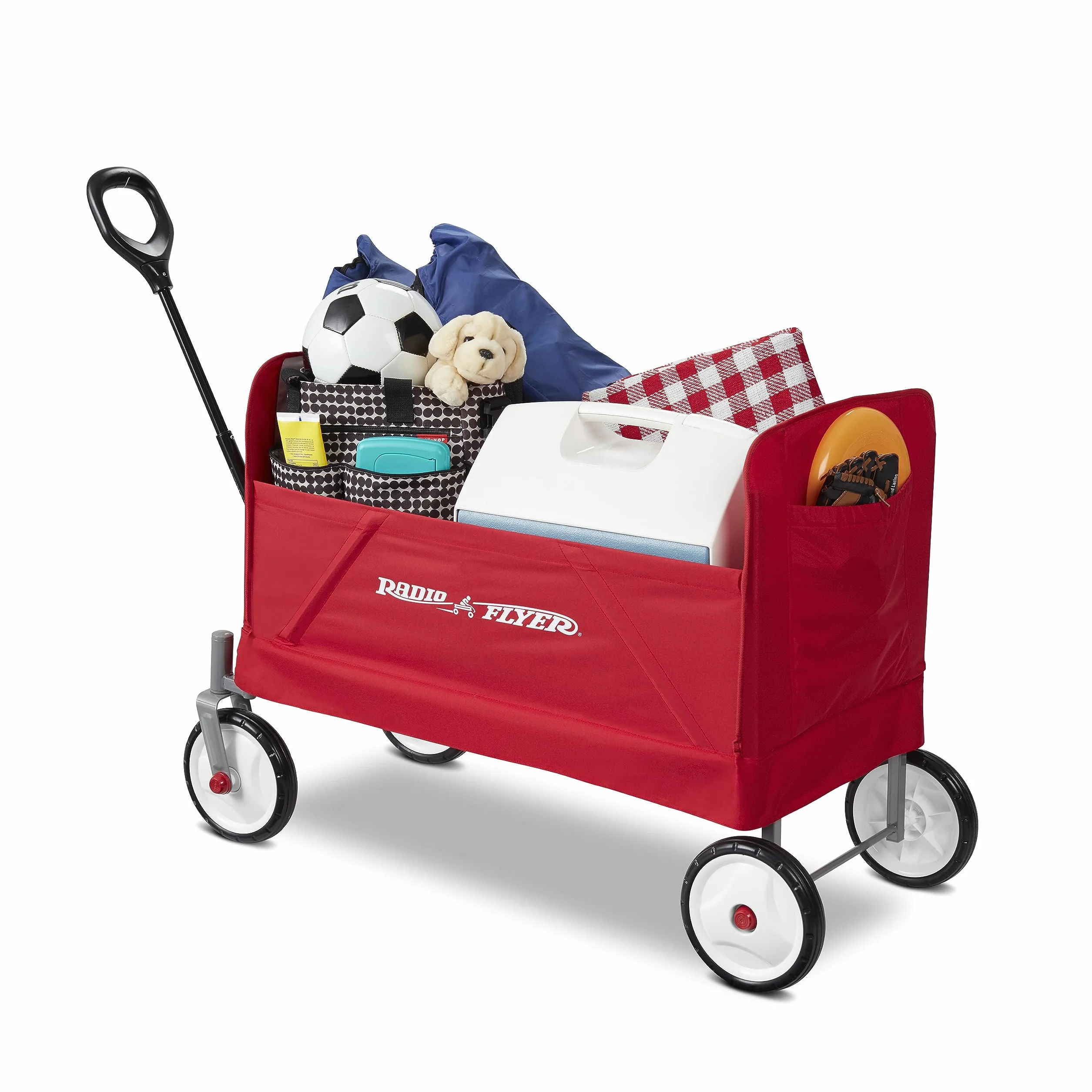 Radio Flyer 3956A EZ wózek składany dla dzieci, ogród i wózek towarowy, wiek 1,5 +