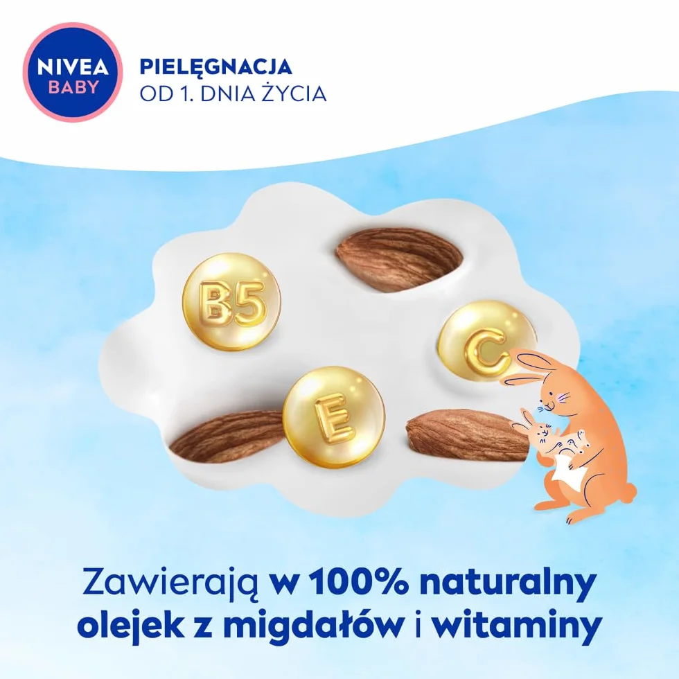 NIVEA BABY Chusteczki Biodegradowalne Soft & Cream Opakowanie Ekonomiczne, 4x 57pcs