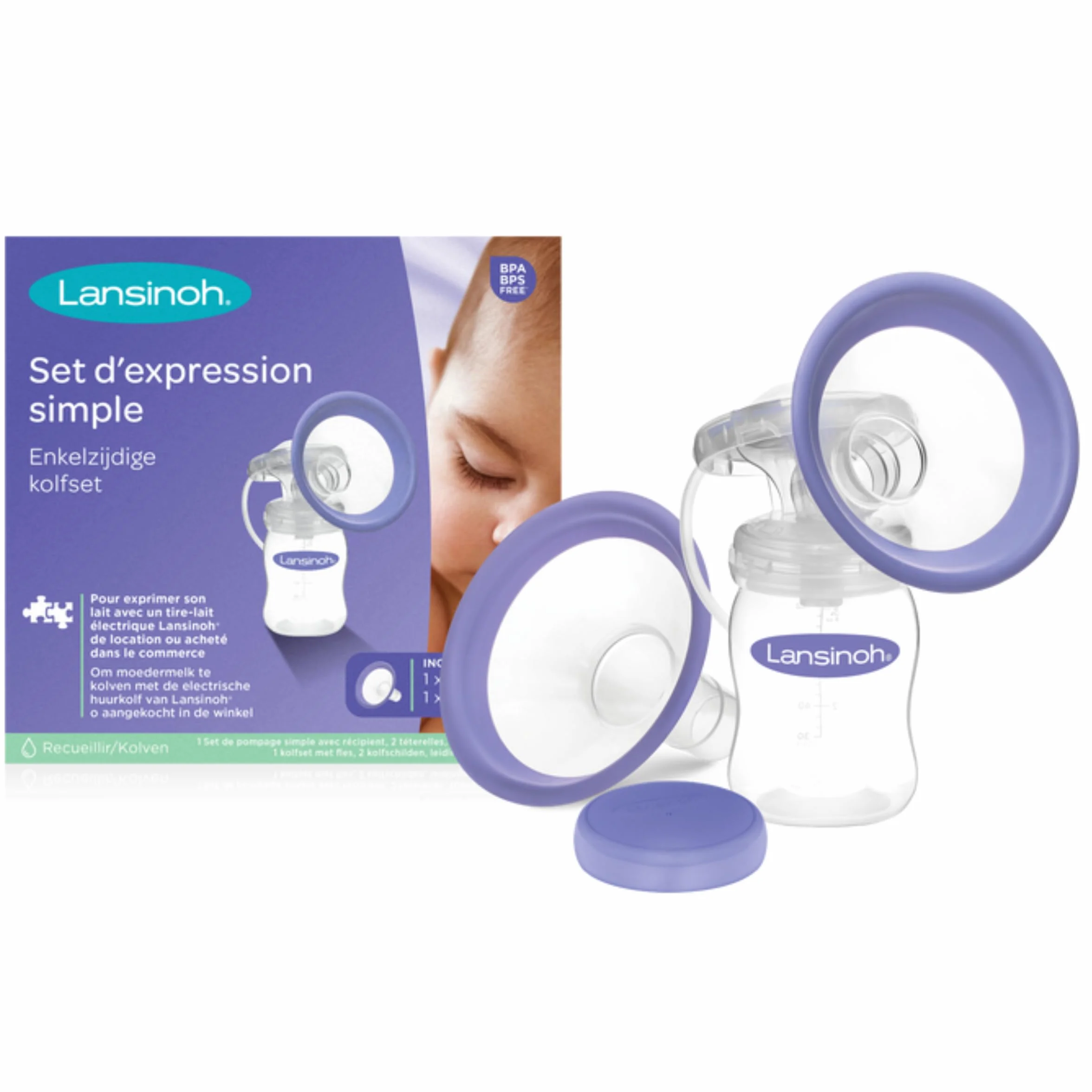 Lansinoh 20417 Laktator, Fioletowy, 160 ml