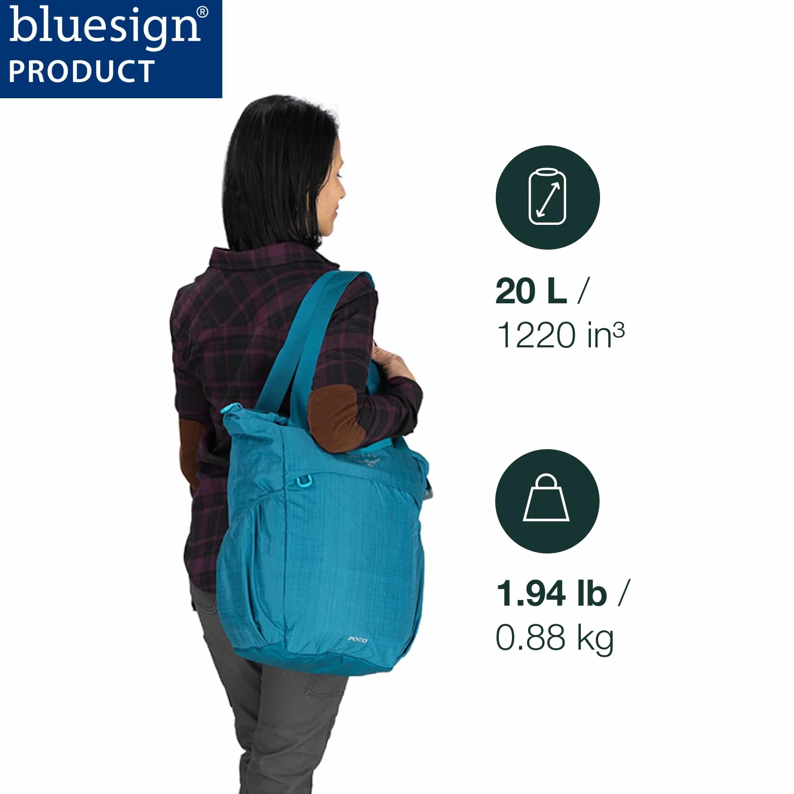 Osprey Poco Changing Tote plecak, uniseks, niebieski, O/S