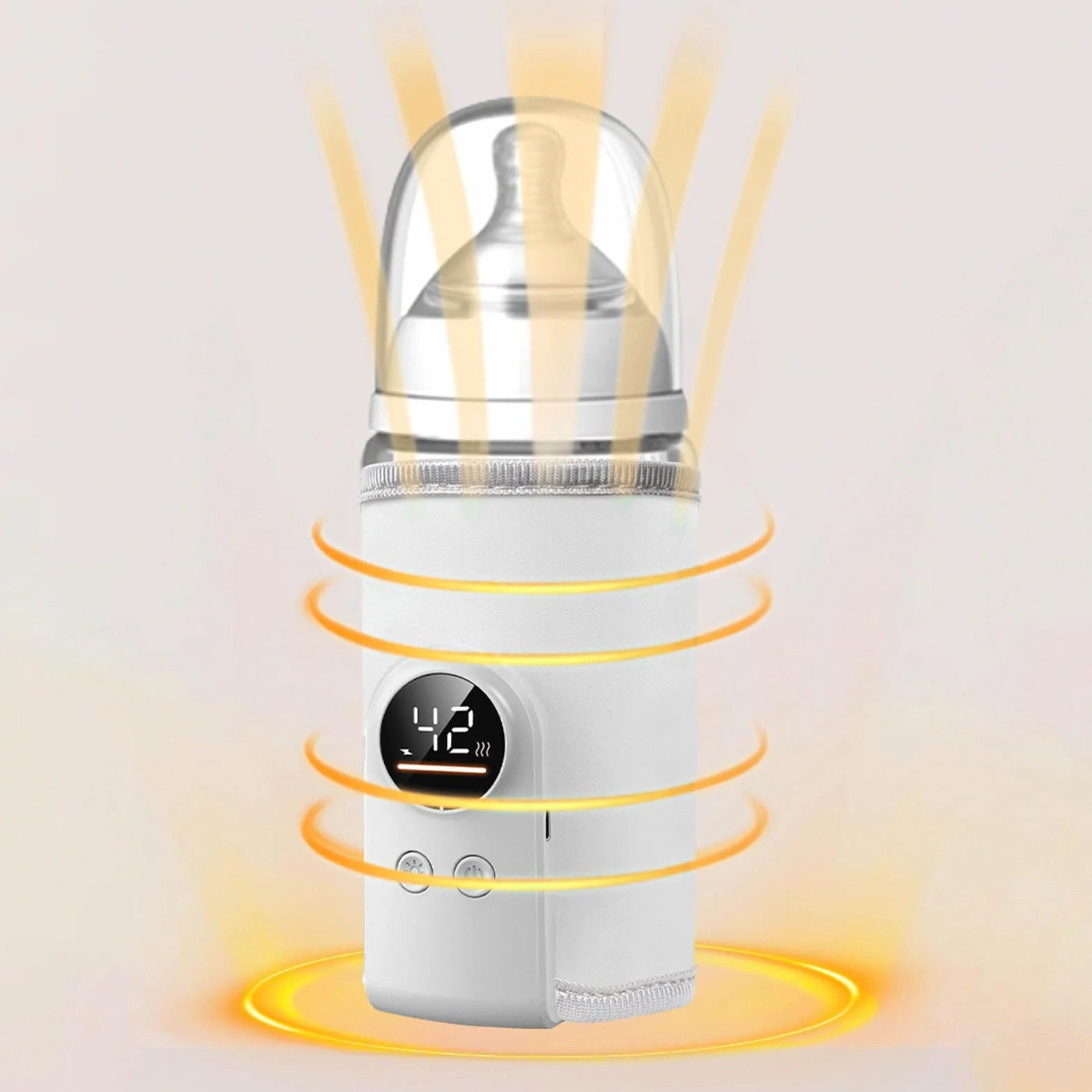 Bottle Warmer - USB Bottle Milk Warmer | Portable Bottles Warming With Fast Heating, Milk Heater For Feeding Nursery Home Travel Camping Car Safety Infant Use