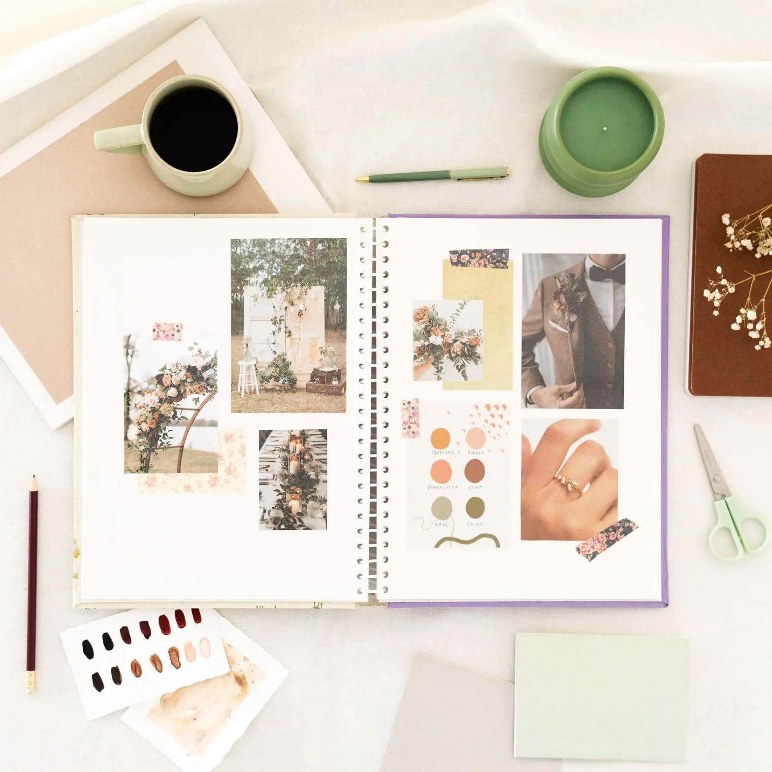 Grupo Erik Botanical Wild Flowers Self-Adhesive Photo Album | 9x12 inch / 24x32 cm / 15 Double Sided Pages | Hardcover | Friend Gifts | Photo Books For Memories | Cute Gifts