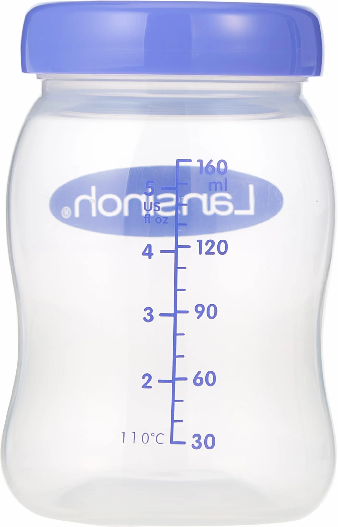 Lansinoh Breastmilk Storage Bottles Pack of 4 (160ml) fits NaturalWave teats, BPA & BPS free, Fridge or freezer storage, purple