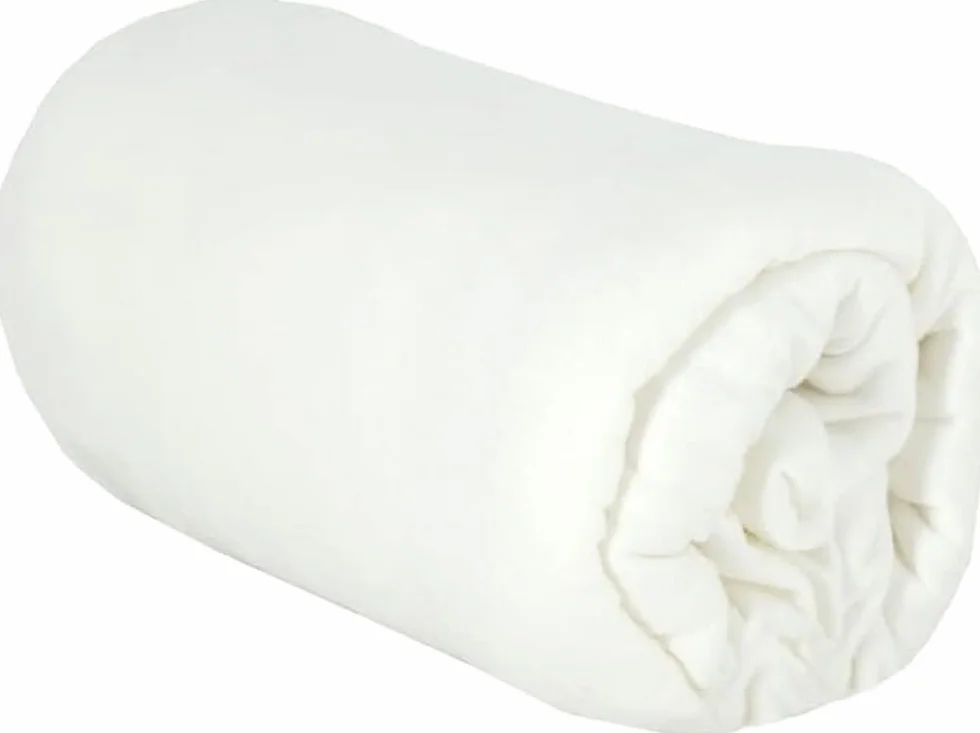 babyCalin Prześcieradło z gumką, 100% bawełna, 40 x 80 cm, białe