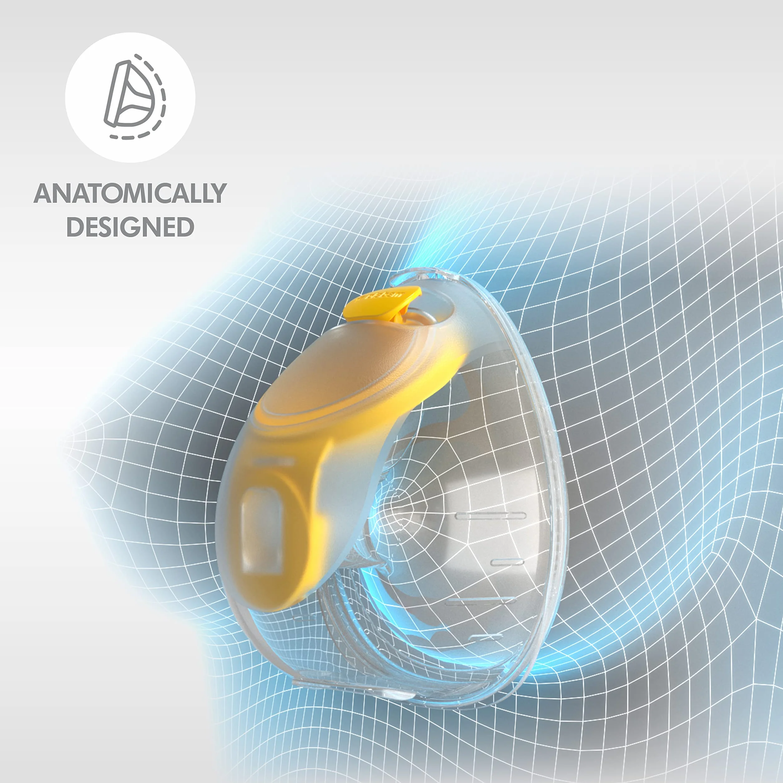 Medela 101045514 Laktator, Biały/Żółty, 24 mm