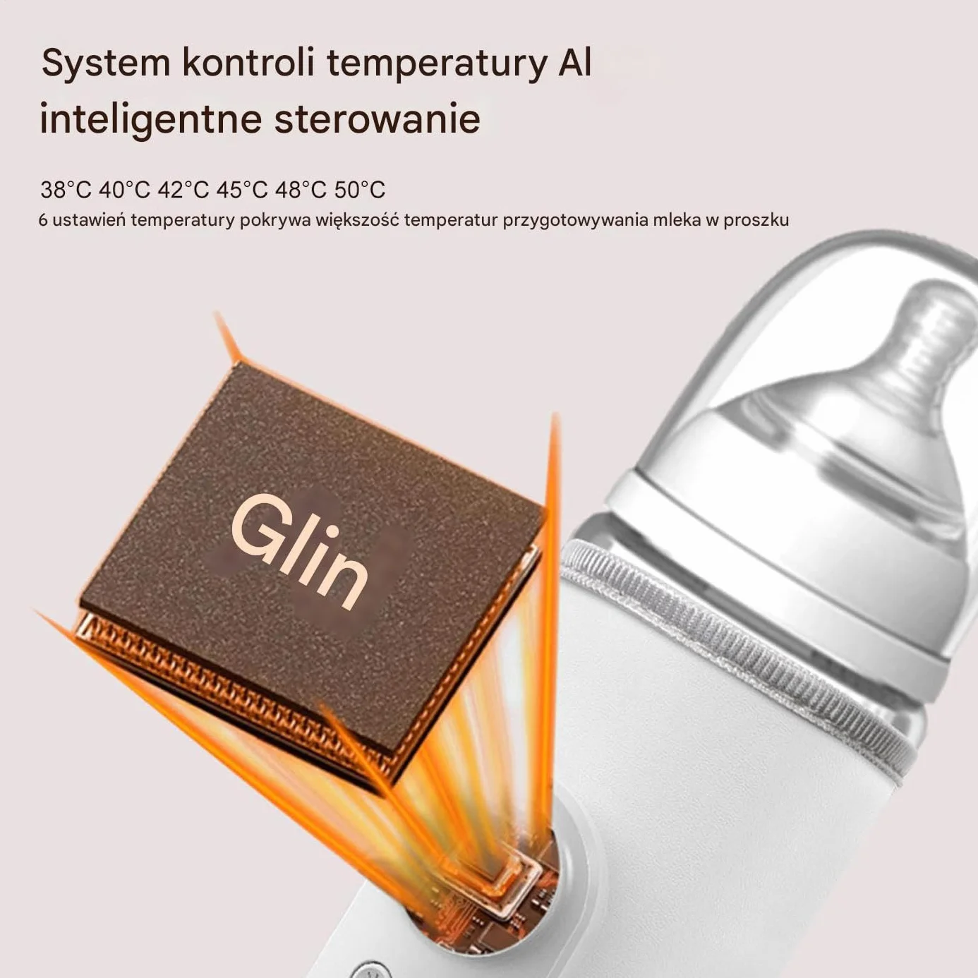 Bottle Warmer - USB Bottle Milk Warmer | Portable Bottles Warming With Fast Heating, Milk Heater For Feeding Nursery Home Travel Camping Car Safety Infant Use