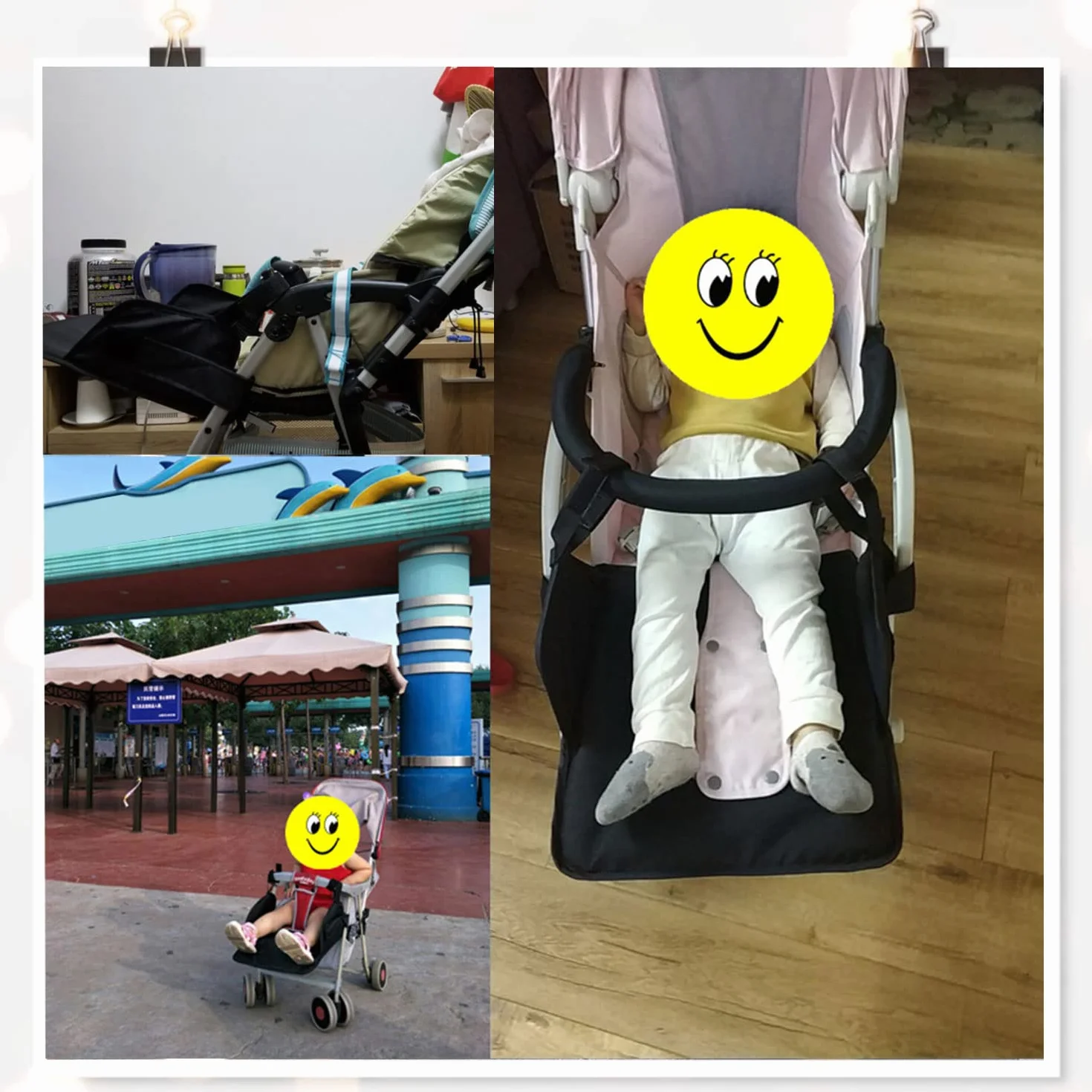 Podnóżek do wózka dziecięcego, przedłużka stopy Extended, przedłużony siedzenia - Seat Board Foot Support, uniwersalne akcesoria do przedłużenia wózka dziecięcego, nadaje się do wózków