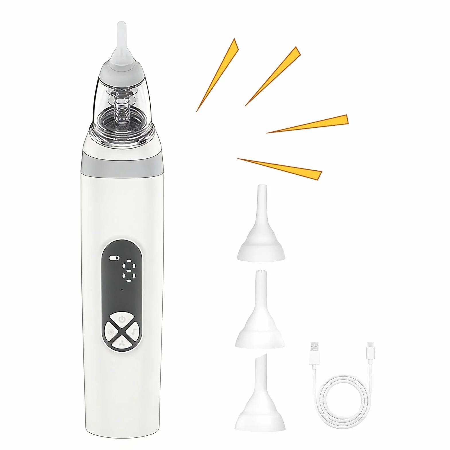 Elektryczny aspirator do nosa, ergonomiczny, elektryczny, nadaje się do prania, mocny aspirator do nosa, dla chłopców, dziewcząt, dzieci, kochanków, rodziny, przyjaciół