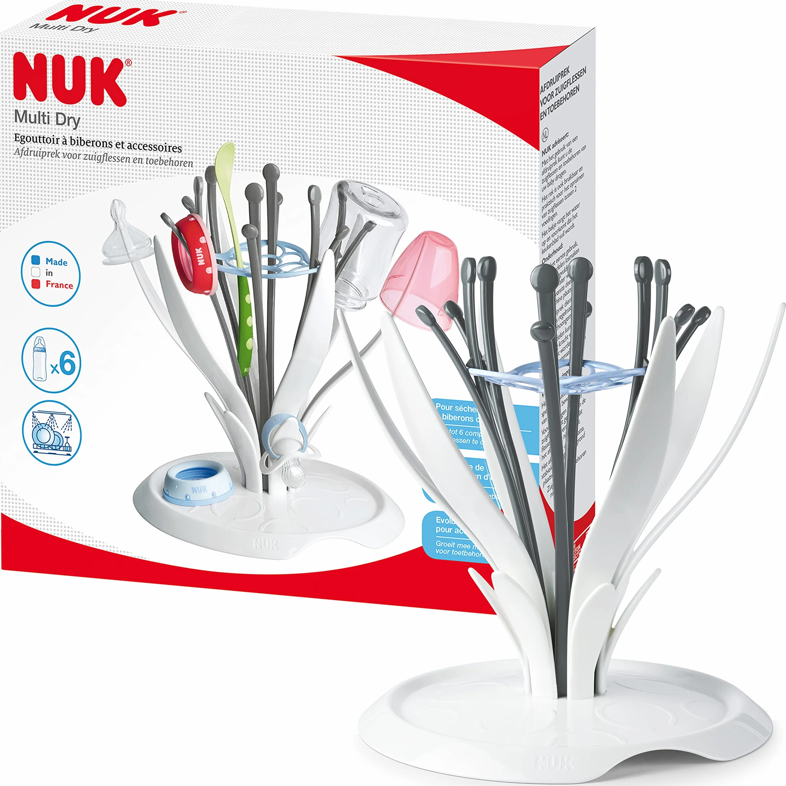 NUK Stojak do suszenia na 6 butelek
