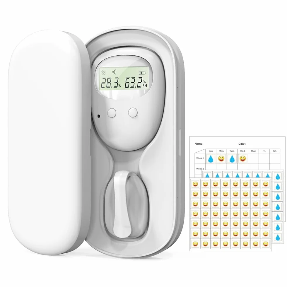 bezprzewodowy alarm do nocnego moczenia dla dzieci, ładowany przez USB, 3 tryby pracy, bezprzewodowy alarm do nocnego moczenia dla dzieci i osób starszych do wykrywania nietrzymania moczu