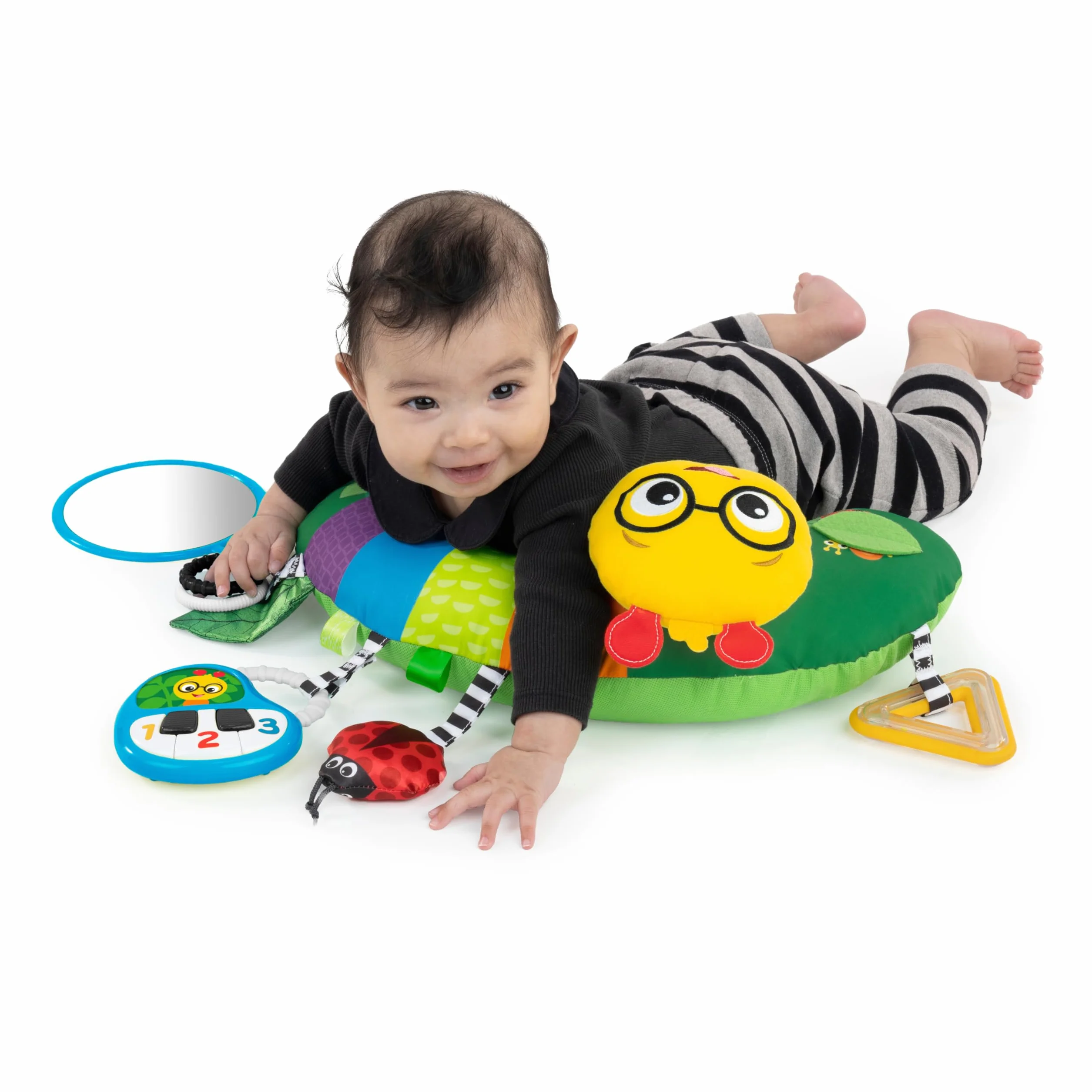 Baby Einstein, Cal-a-Pillow poduszka do aktywności na brzuchu, multisensoryczna, od 0+ miesięcy