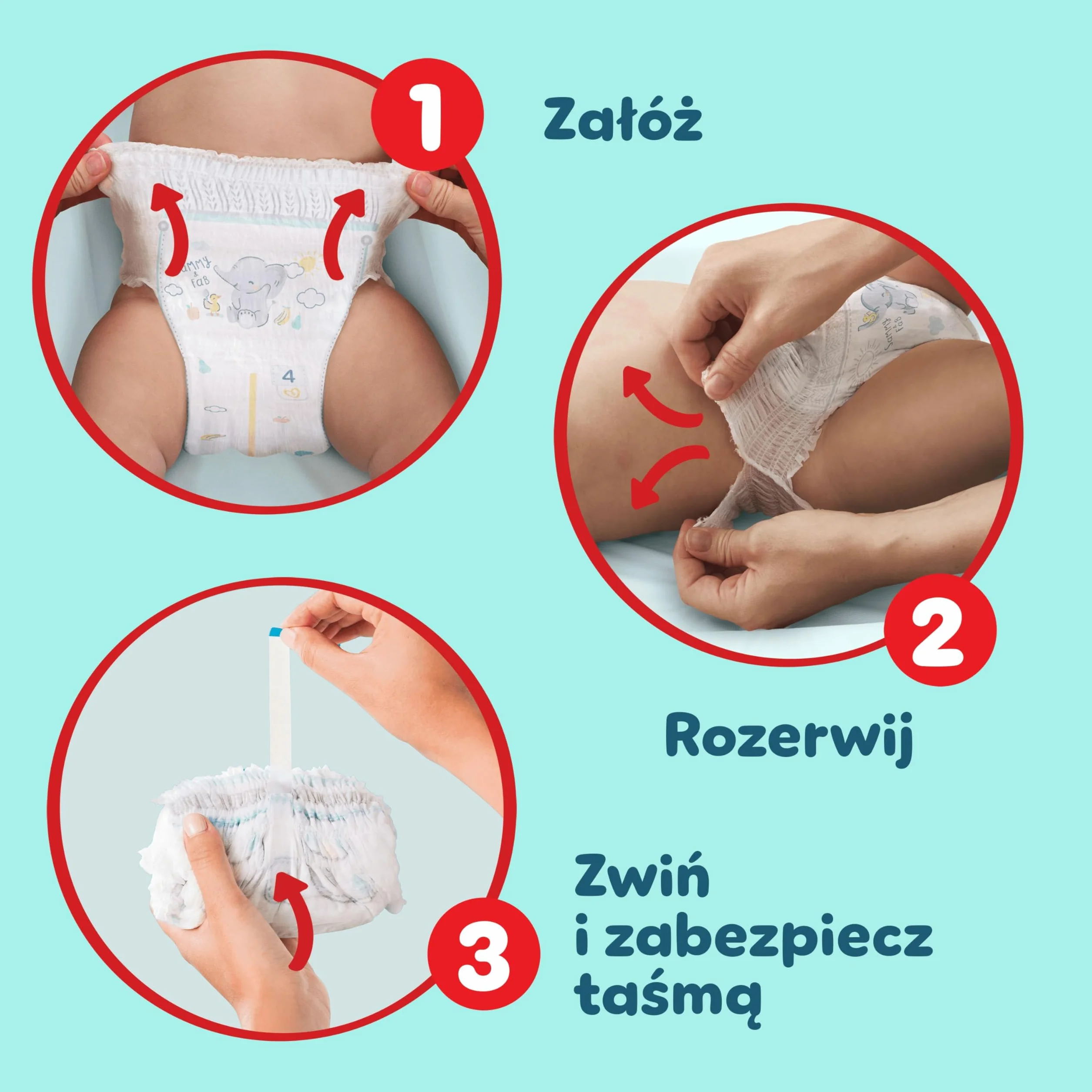 Pampers Premium Care Pieluchomajtki, rozmiar 7, 80 pieluszek, 15kg+