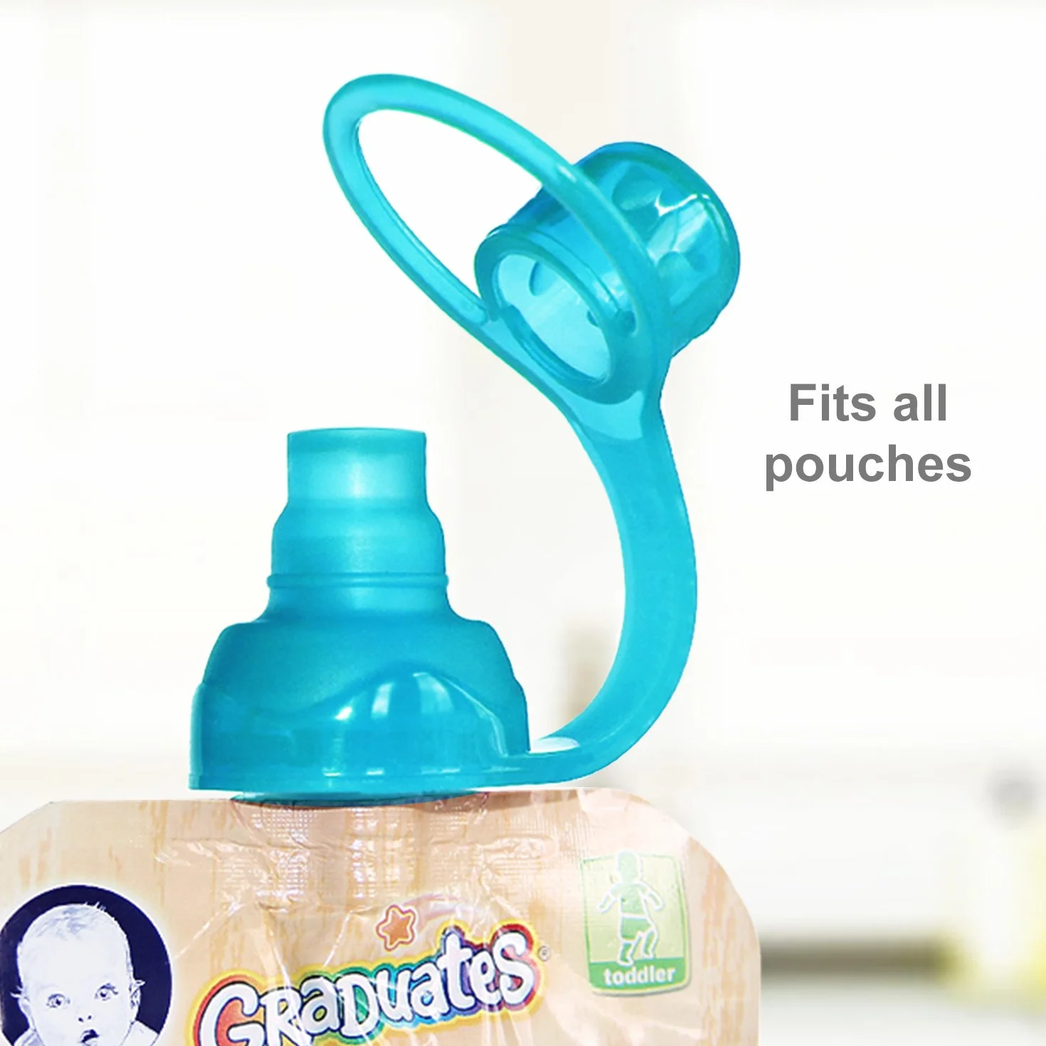 ChooMee SoftSip Food Pouch Tops | 100% Silicone | 2 CT