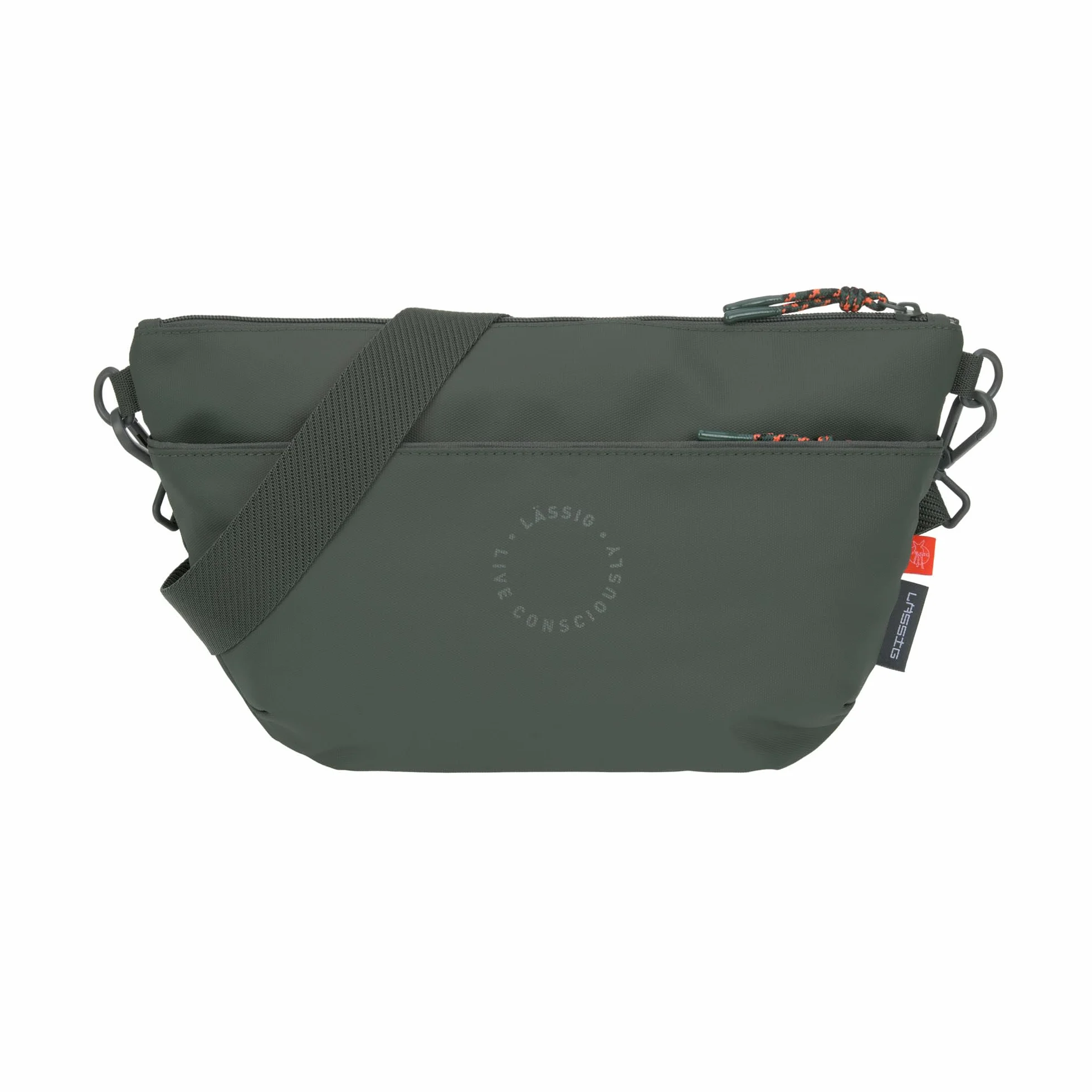 LÄSSIG Organizer do wózka dziecięcego, torba na ramię, torba do wózka dziecięcego, w zestawie z mocowaniem do wózka dziecięcego/buggy Bum Bag dark olive