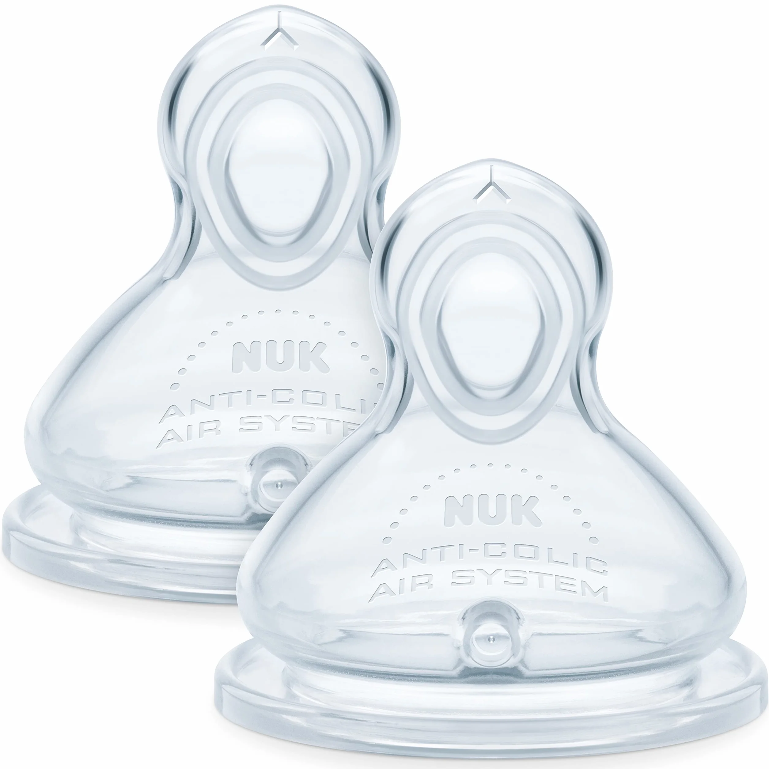 Nuk 10125030 Smoczek, Przezroczysty, 6-18 Miesięcy, 2 Sztuki