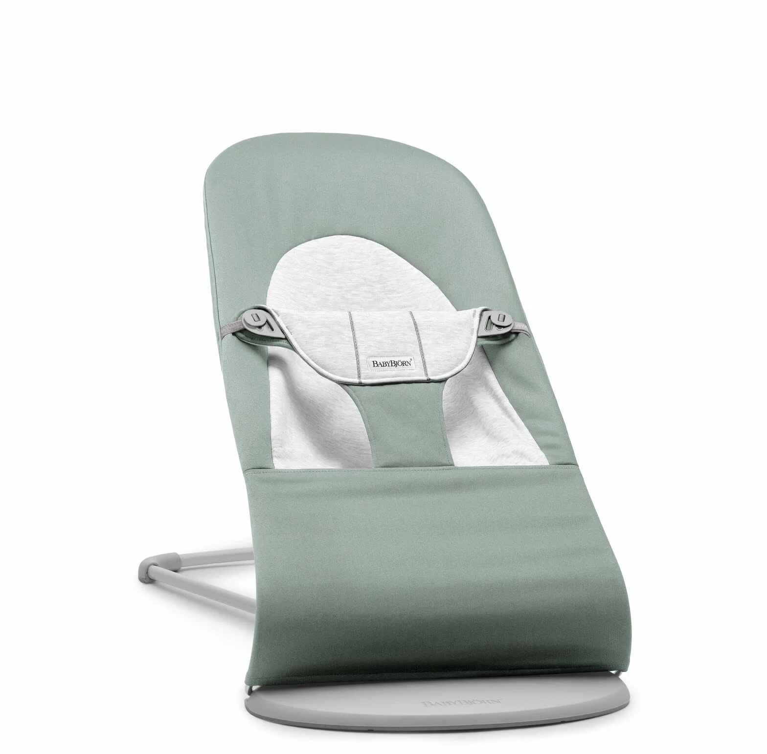 BabyBjörn Huśtawka dziecięca Balance Soft,tkana/Jersey, szaro-zielony/szary