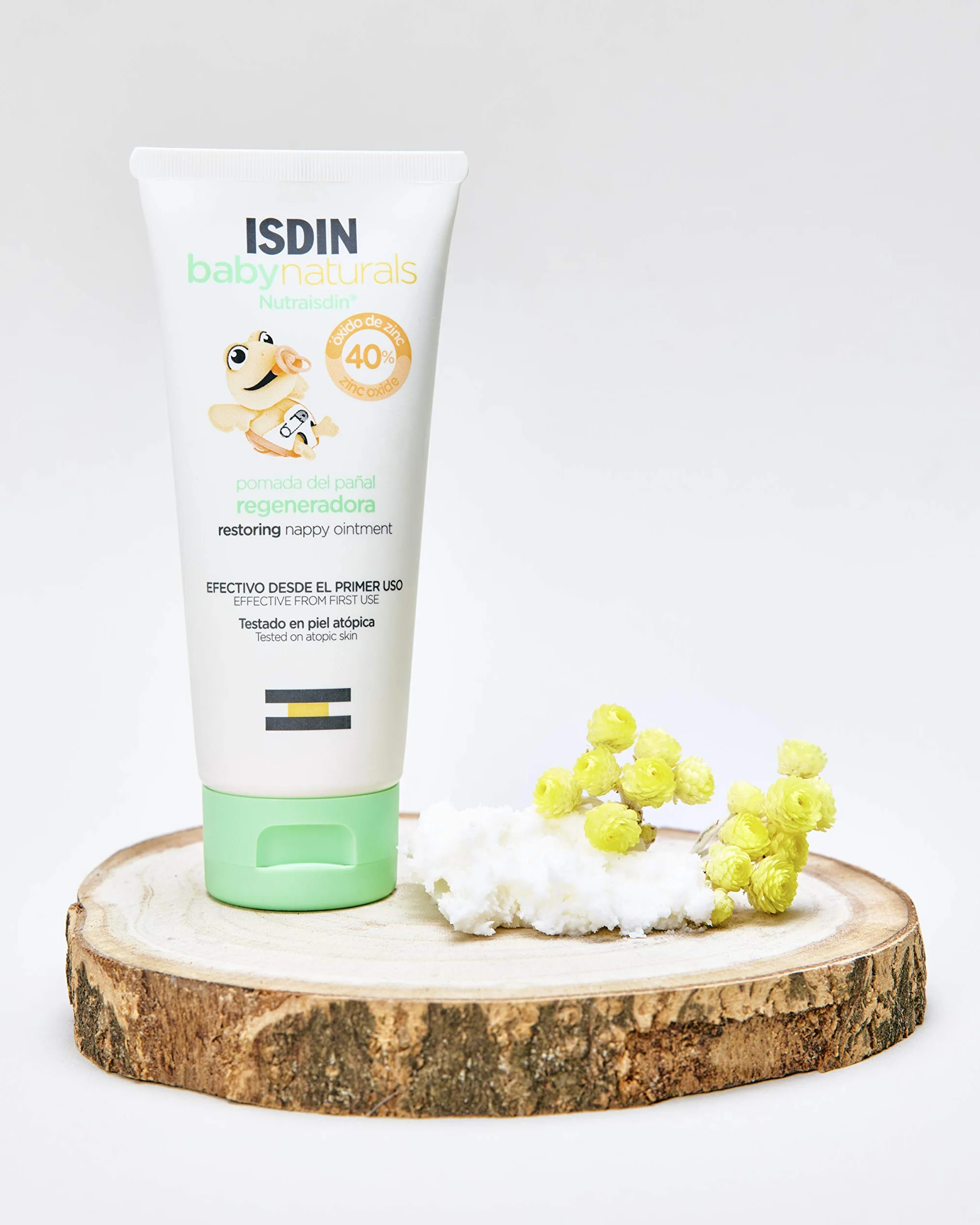 NutraISDIN Baby Naturals Pomada na pieluchy regenerująca, chroni i regeneruje wrażliwą skórę, z 40% cynkiem, 100 ml