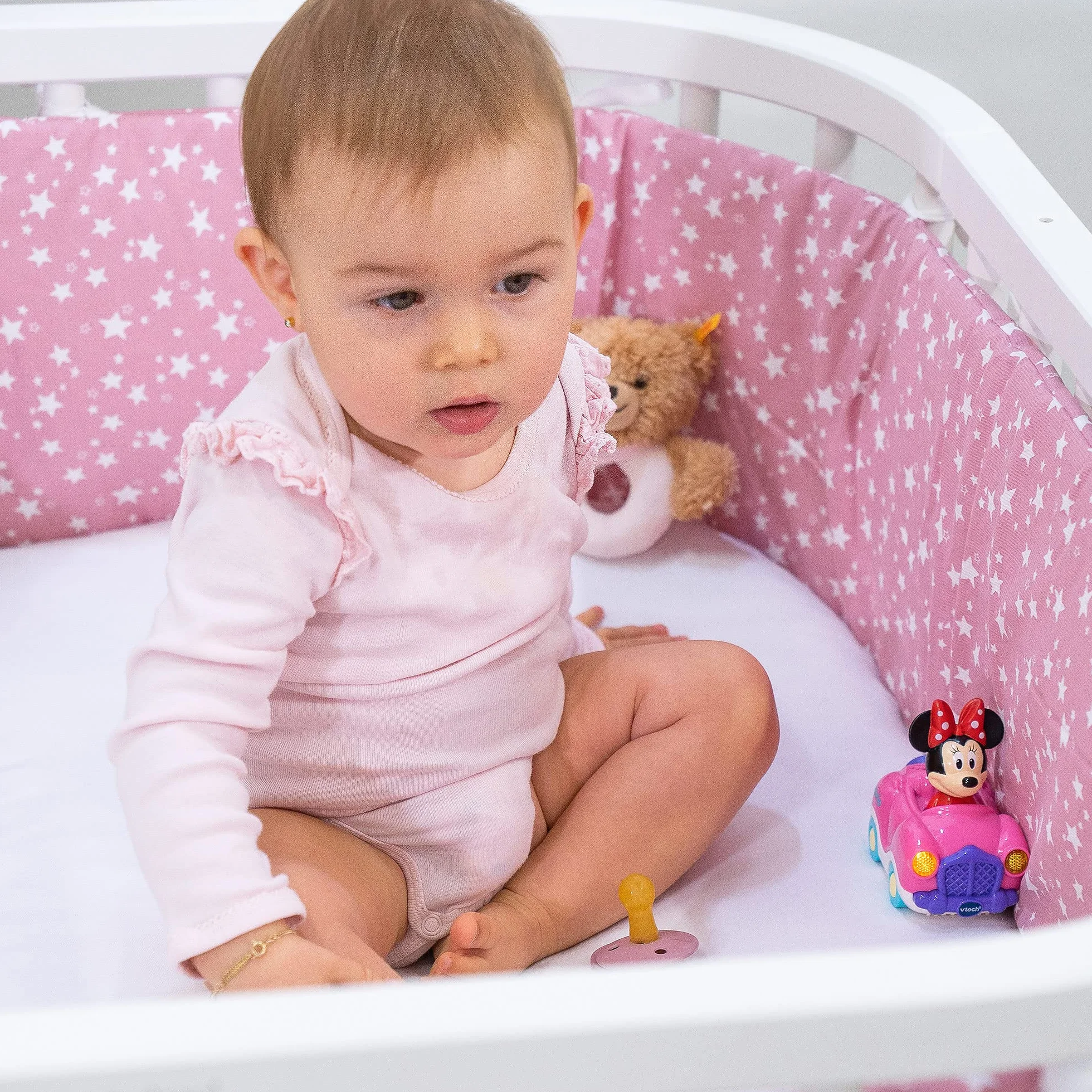 babybay Prześcieradło dżersejowe z gumką, dwupak, pasuje do modelu Original, beżowe, 81 x 42 cm (dwupak)