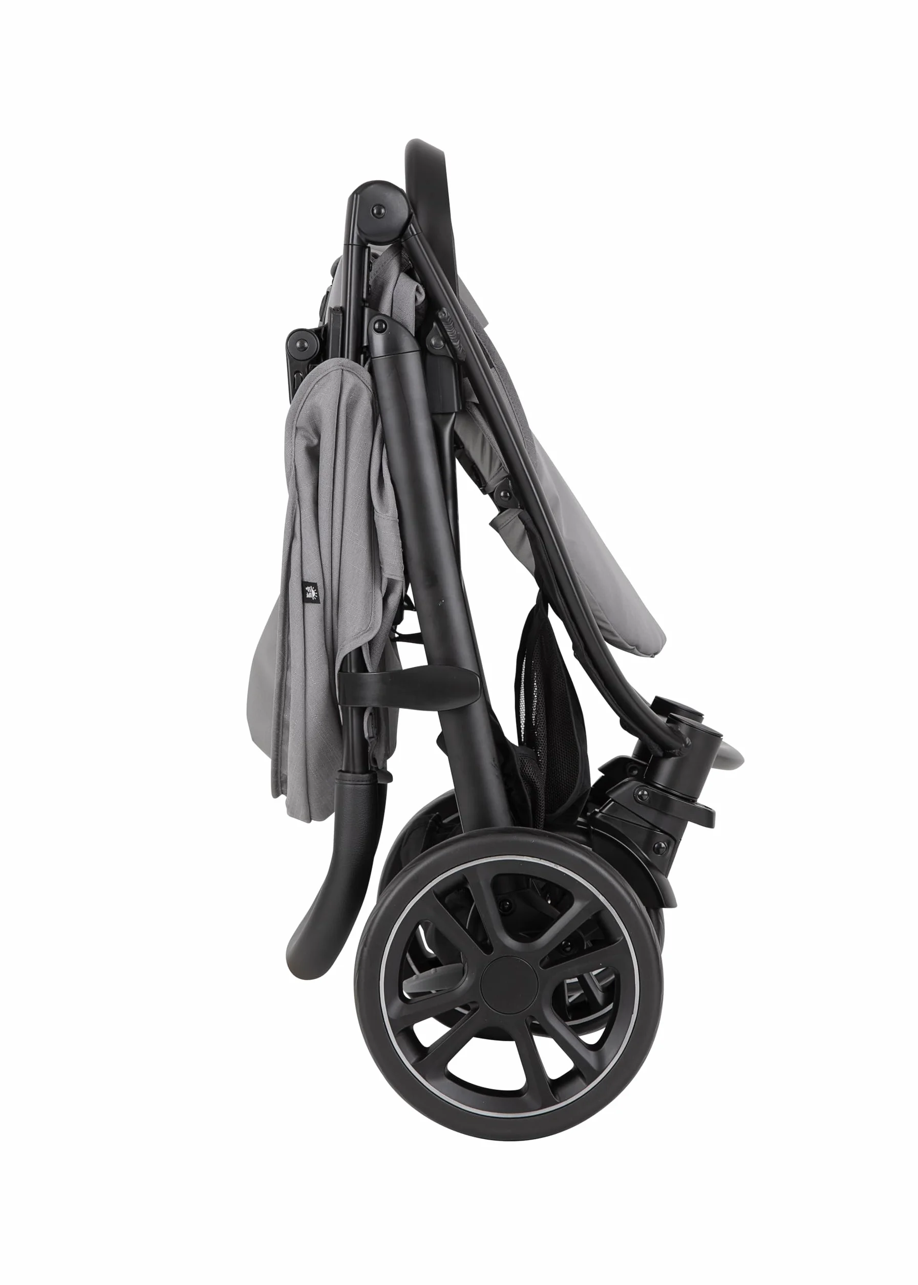 Graco EeZeFold samochód sportowy z inteligentnym mechanizmem składania, od urodzenia do ok. 3 lat (od 0 do 15 kg), w zestawie osłona przeciwdeszczowa, szary, steeple szary