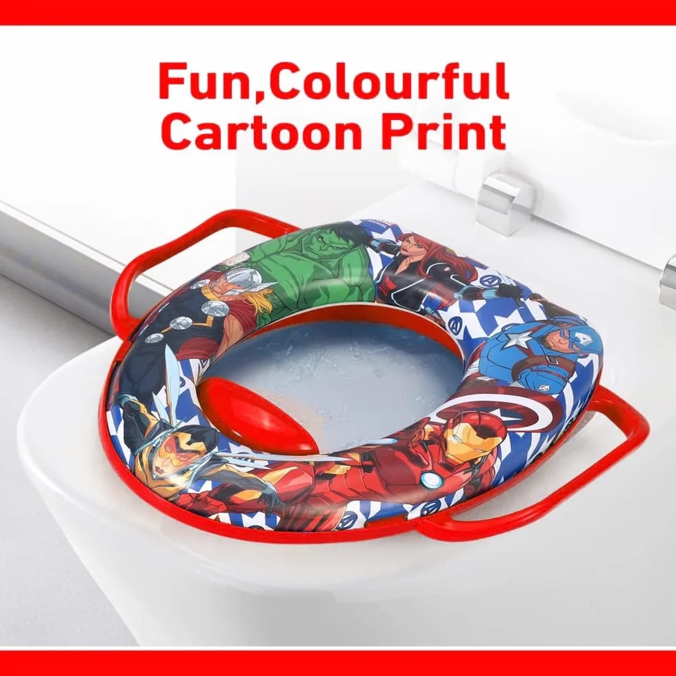 Avengers Marvel deska sedesowa dla dzieci, uniwersalny adapter WC z uchwytami