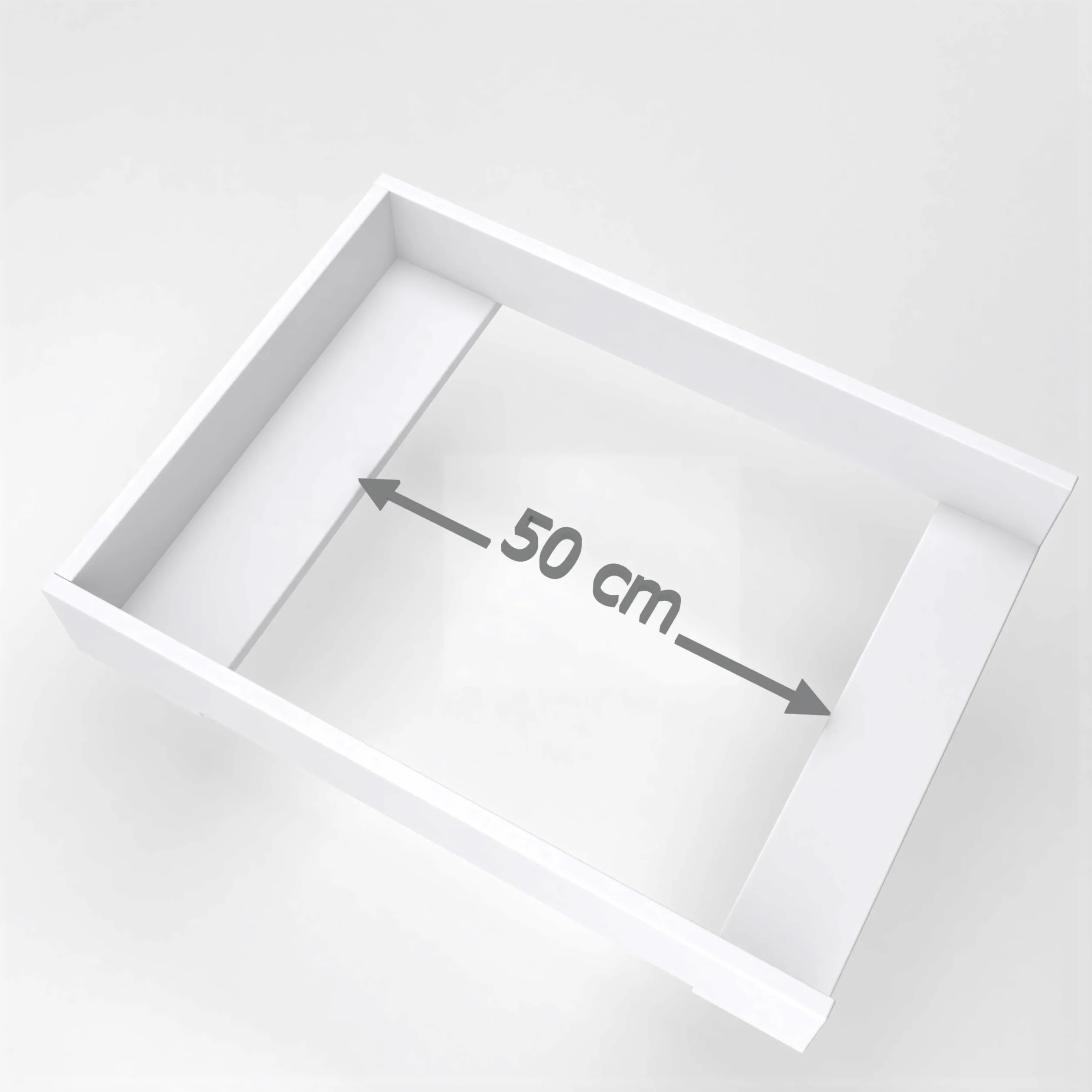 Hemnes Nakładka do komody 50 cm biała 72x54 cm