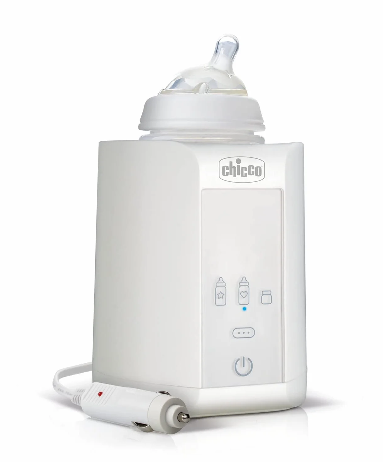 Chicco Zestaw startowy, butelka 3 w 1 ze sterylizatorem elektrycznym i podgrzewaczem do butelek, w zestawie 3 butelki Natural Feeling, biała, przezroczysta, żółta