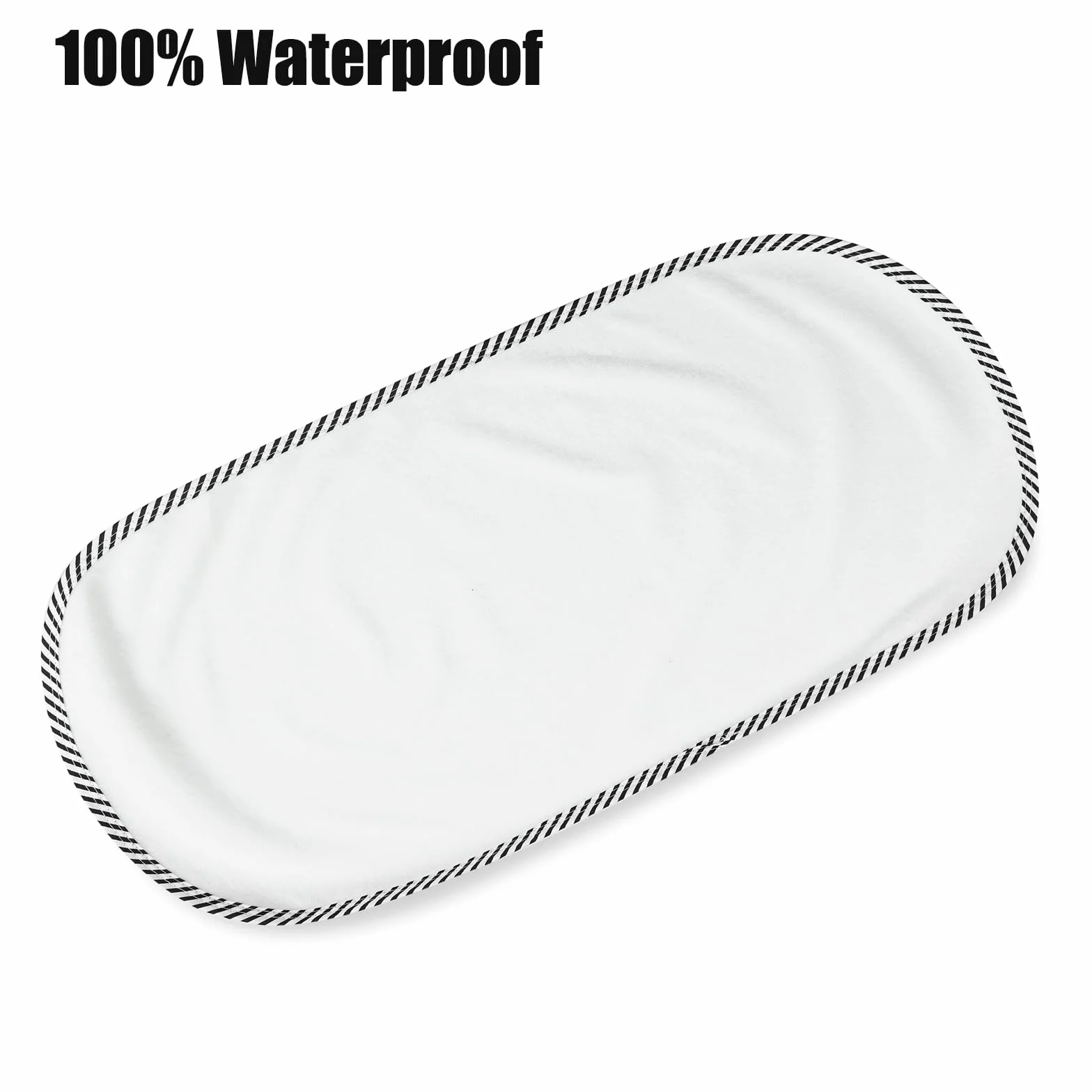 Pandaear Zestaw 4 wodoodpornych przenośnych podkładek do przewijania w podróży, zmywalne podkładki do przewijania Baby Diaper Changing Mat - 60 x 30 cm