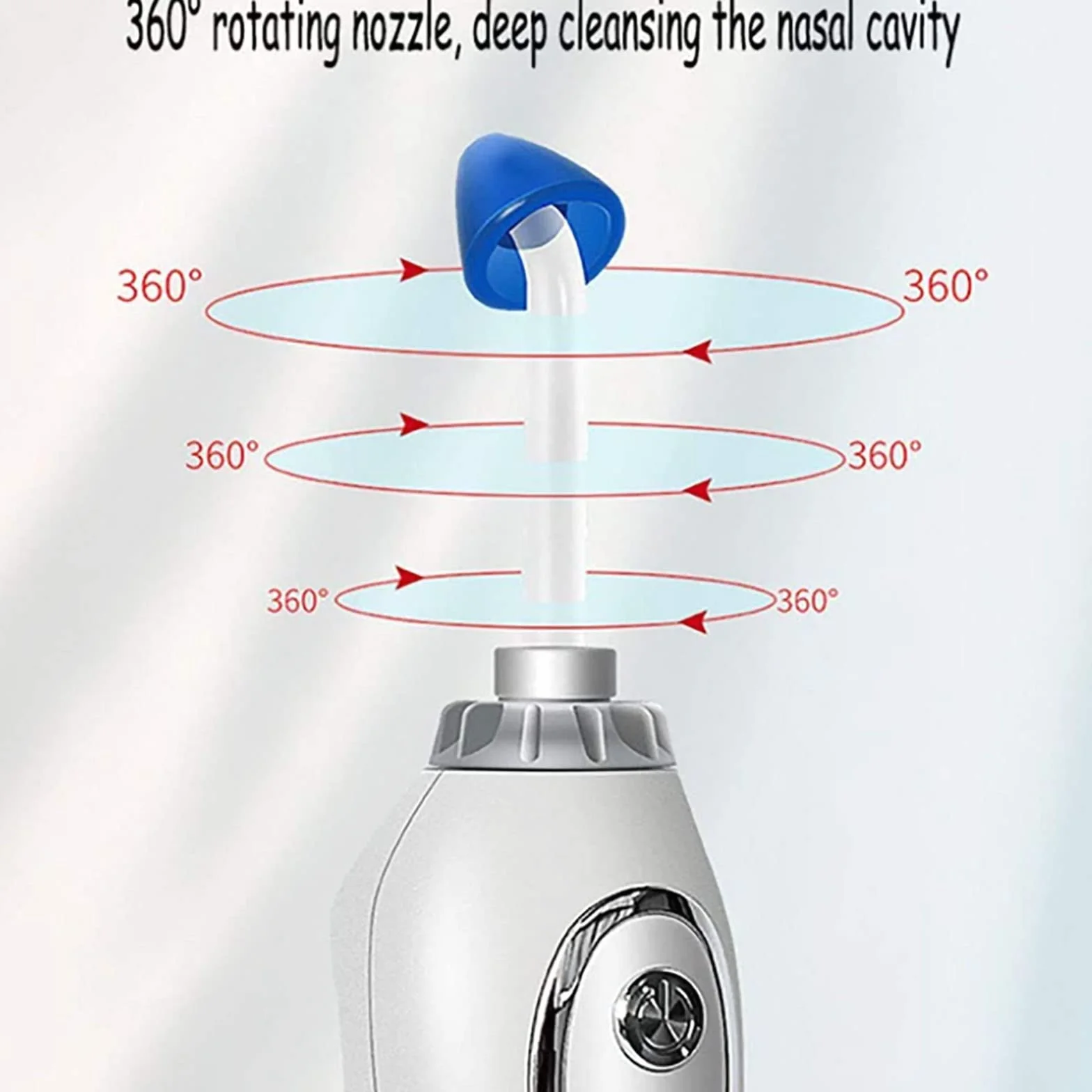 Nasal wash, 300ml Nasal Rinse Machine Hydro Pulse Nasal And Sinus Irrigation System z 5 trybami i ładowaniem USB