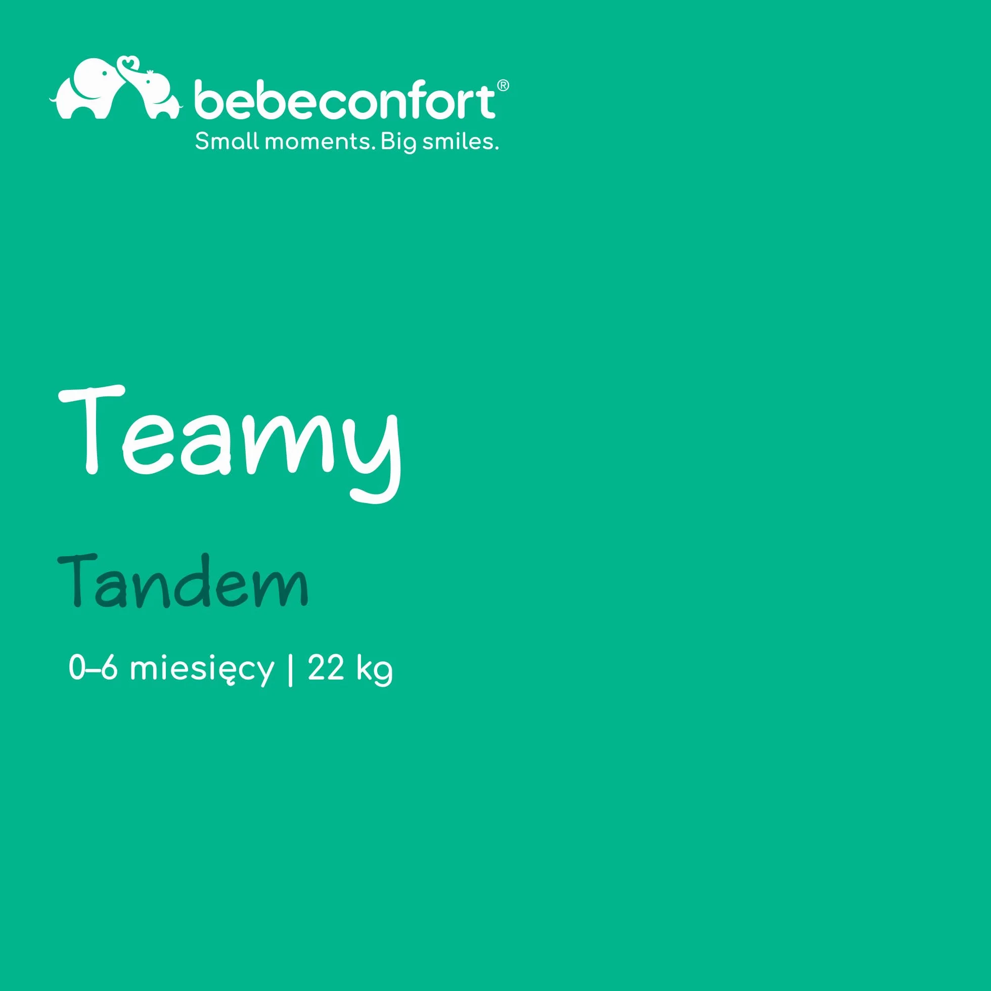 Bebeconfort Teamy Wózek, dla Bliźniąt, od Urodzenia do 4 roku, 0–22 kg, Mineral Graphite (Grafit)