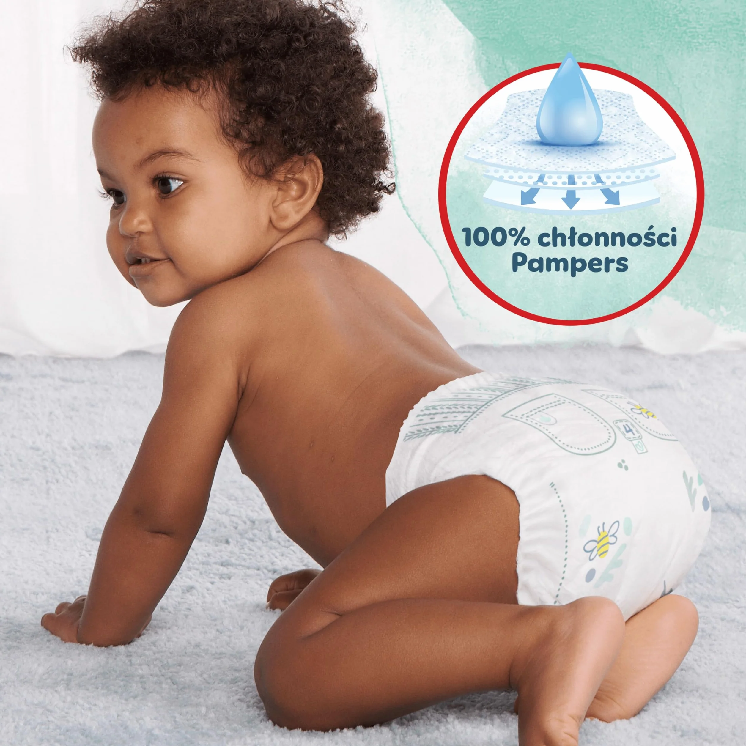Pampers Harmonie Pantsy rozmiar 6, 132 pieluszki, 15kg+, ochrona delikatnej skóry i taśma 360° Comfort Fit