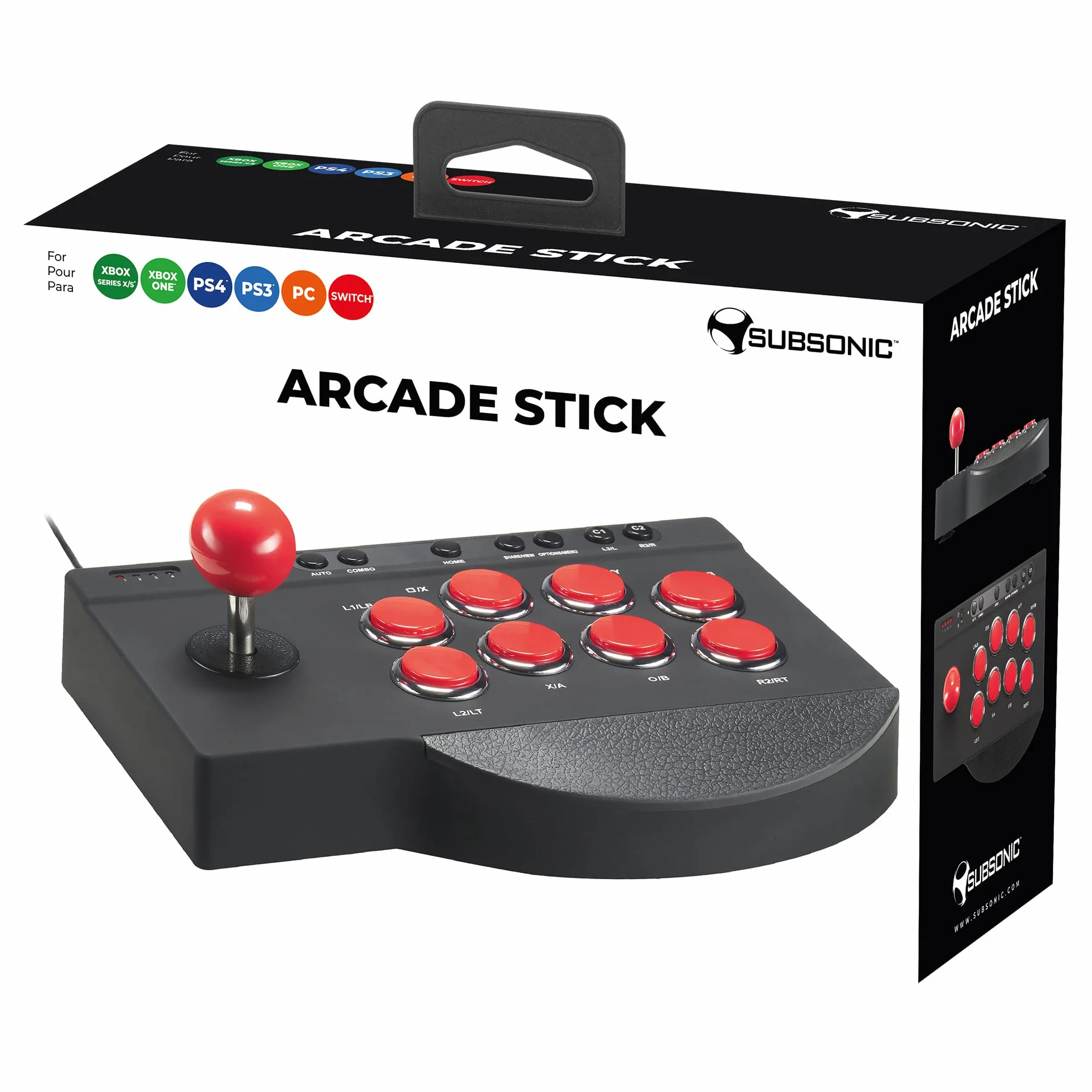 Subsonic Arcade Stick (Ps4/Ps3/Xbox/PC/Switch)