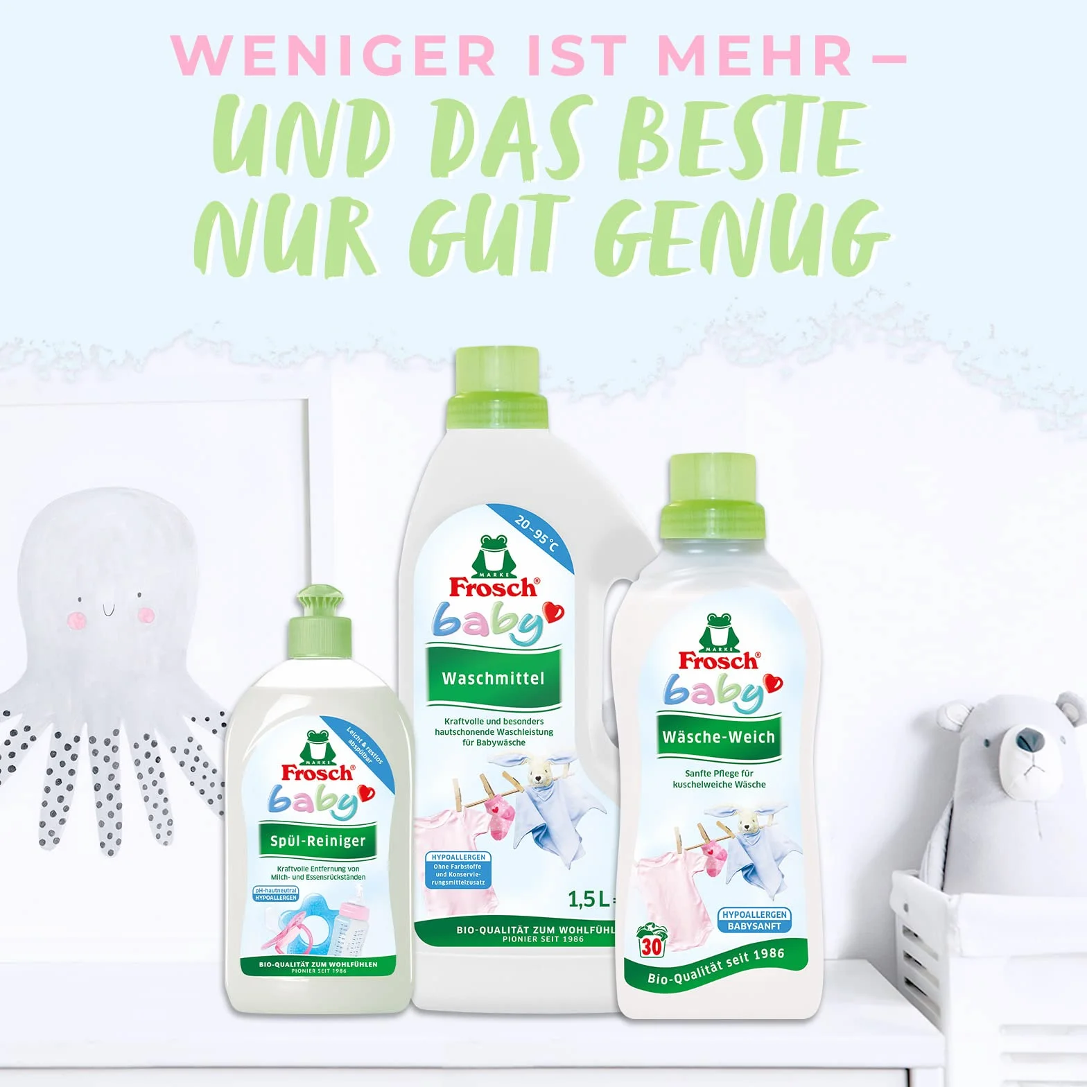 Frosch Płyn do mycia dla niemowląt 500 ml, 8 sztuk (8 x 0,5 l)