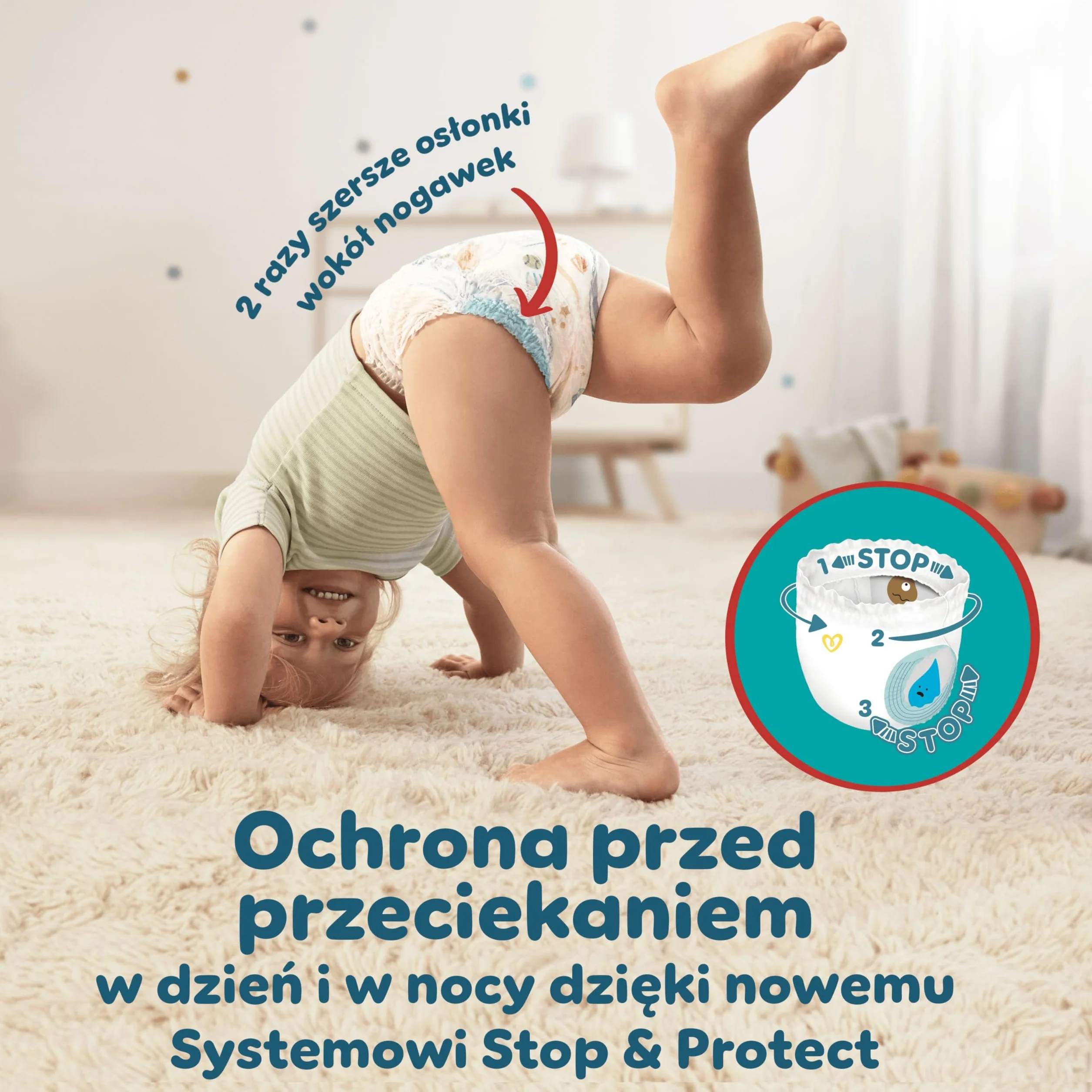 Pieluchomajtki Pampers Active Baby, rozmiar 3, pieluszki 204, 6kg-11kg