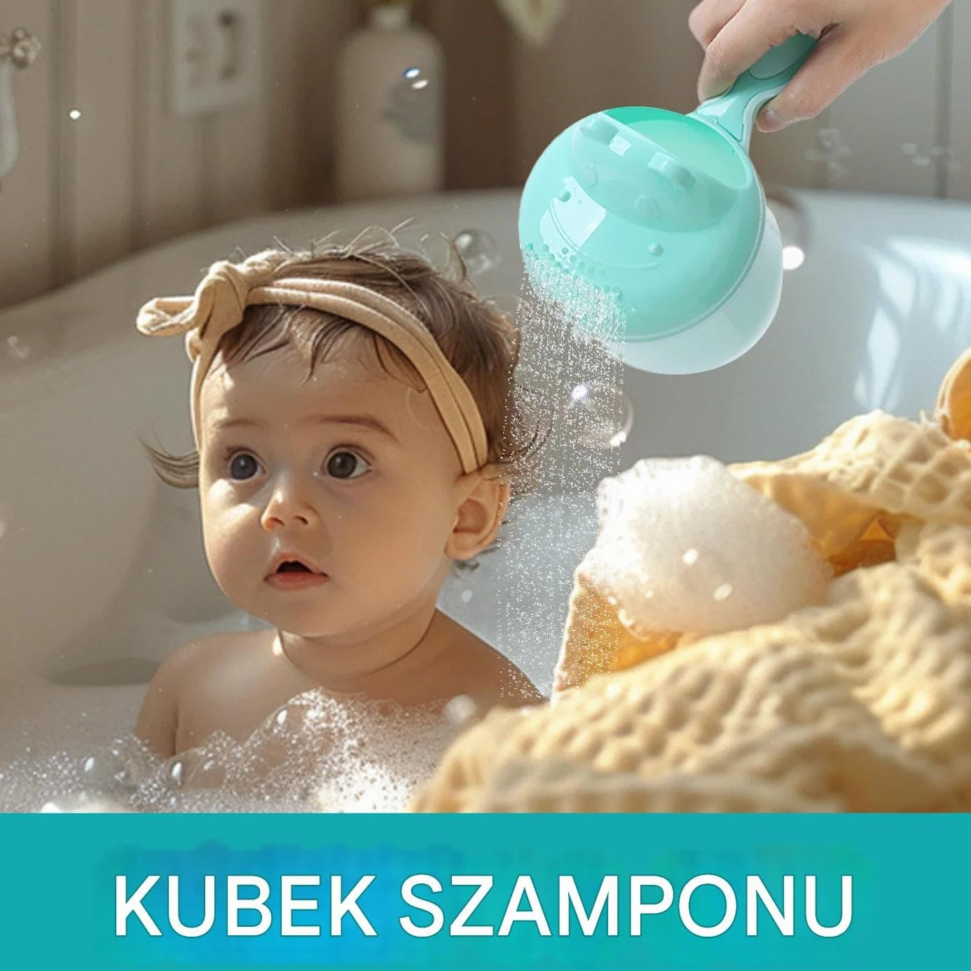 Kubek do Płukania do Kąpieli dla Dzieci | Polewaczka Do Wody Dla Dzieci - Pogrubiony Lejek Z Zabawnymi Wzorkami Do Mycia Włosów Dziecięca Kąpiel Głowa