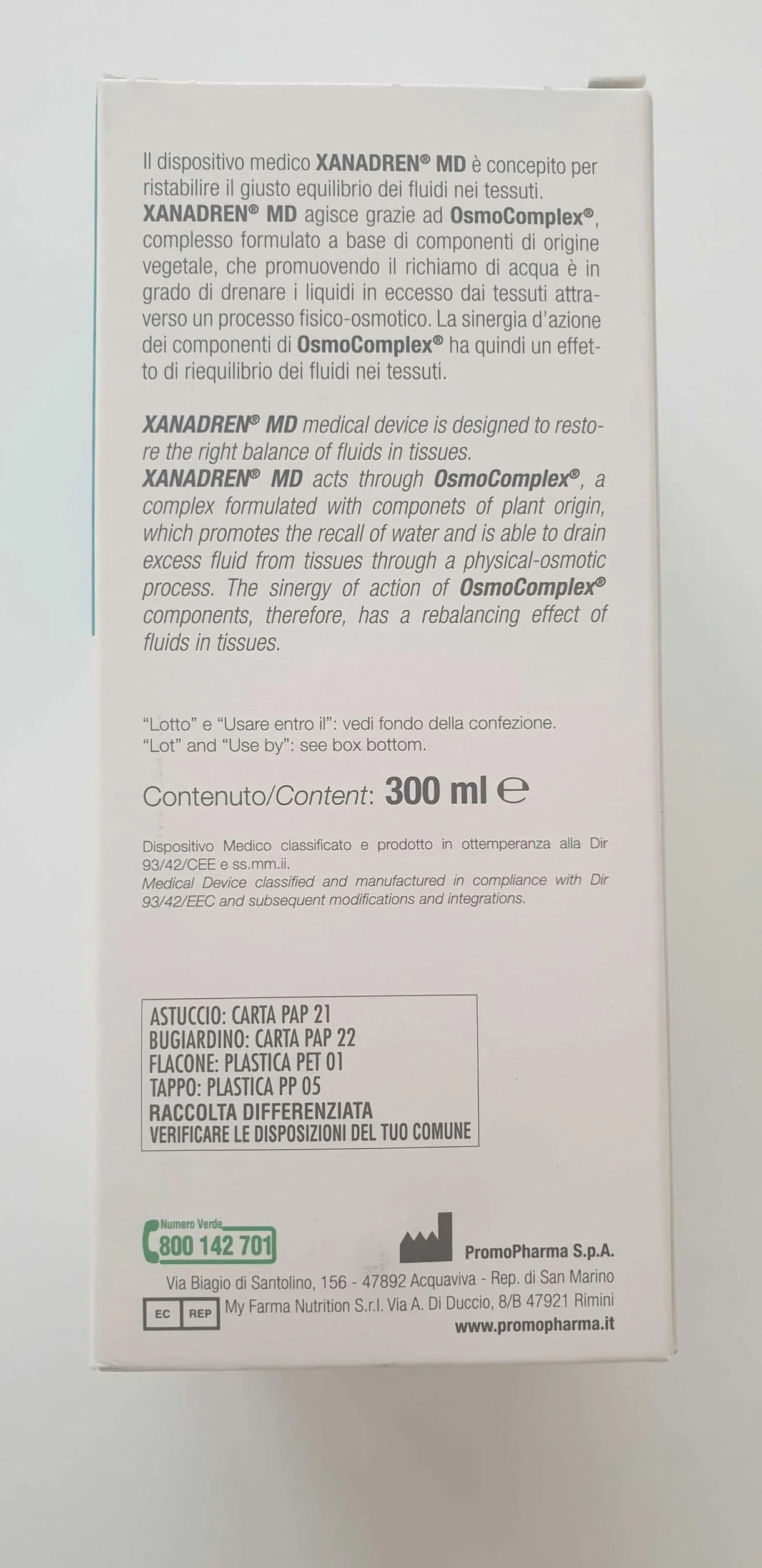 PROMOPHARMA XANADREN MD 300 ML ananas