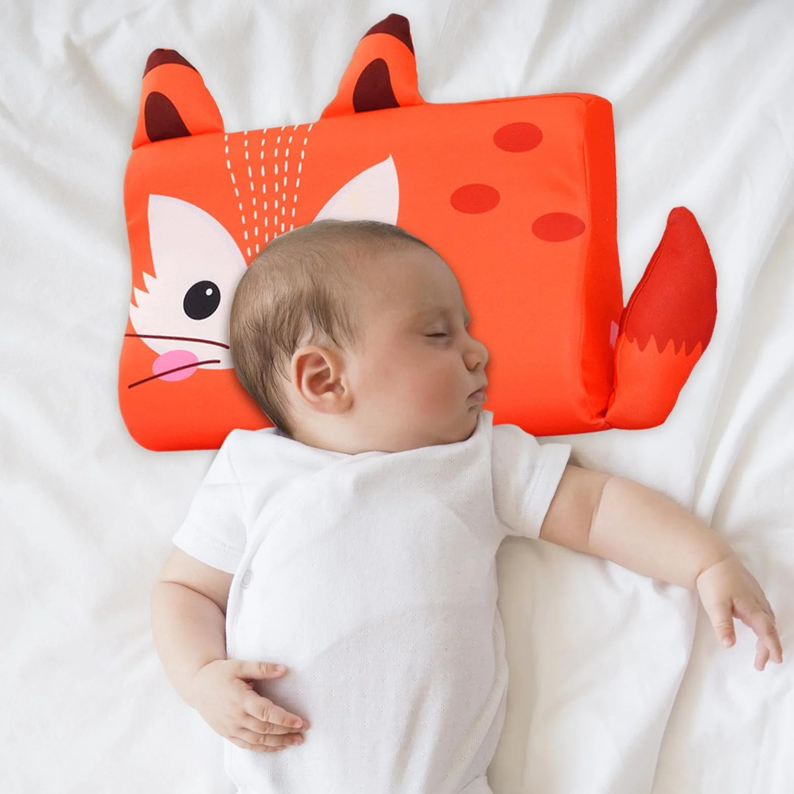 Animal Design Poduszka do spania dla dzieci, Wsparcie szyjne Ergonomiczna poduszka chłodząca, Oddychająca poduszka podróżna na łóżko dla chłopców i dziewcząt, Idealna do spania, Poduszki dla