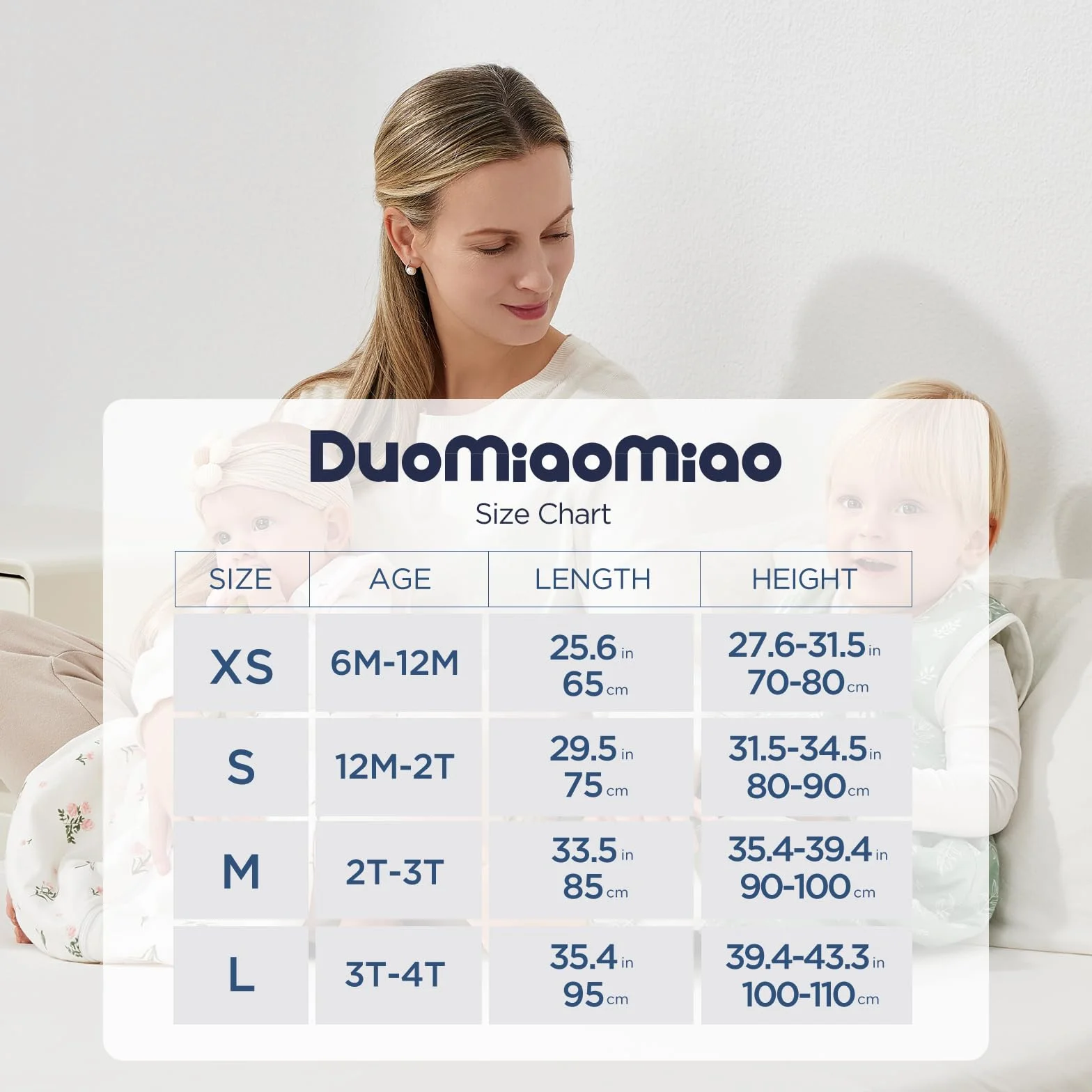 Duomiaomiao 2.5 tog Śpiwór zimowy dla niemowląt, ze stopami, 100% bawełna, śpiwór, niemowlęta, chłopcy, 3,5 tog ze śpiworem, liść kreskówki