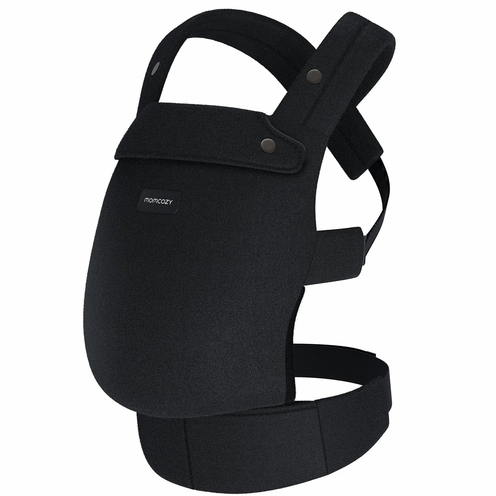 Chusta Momcozy - ergonomiczna, wygodna i lekka, dla dzieci w wieku od 3 do 20 kg (3-24 miesiące), łatwa do noszenia, idealna dla rodziców bez użycia rąk, czarna